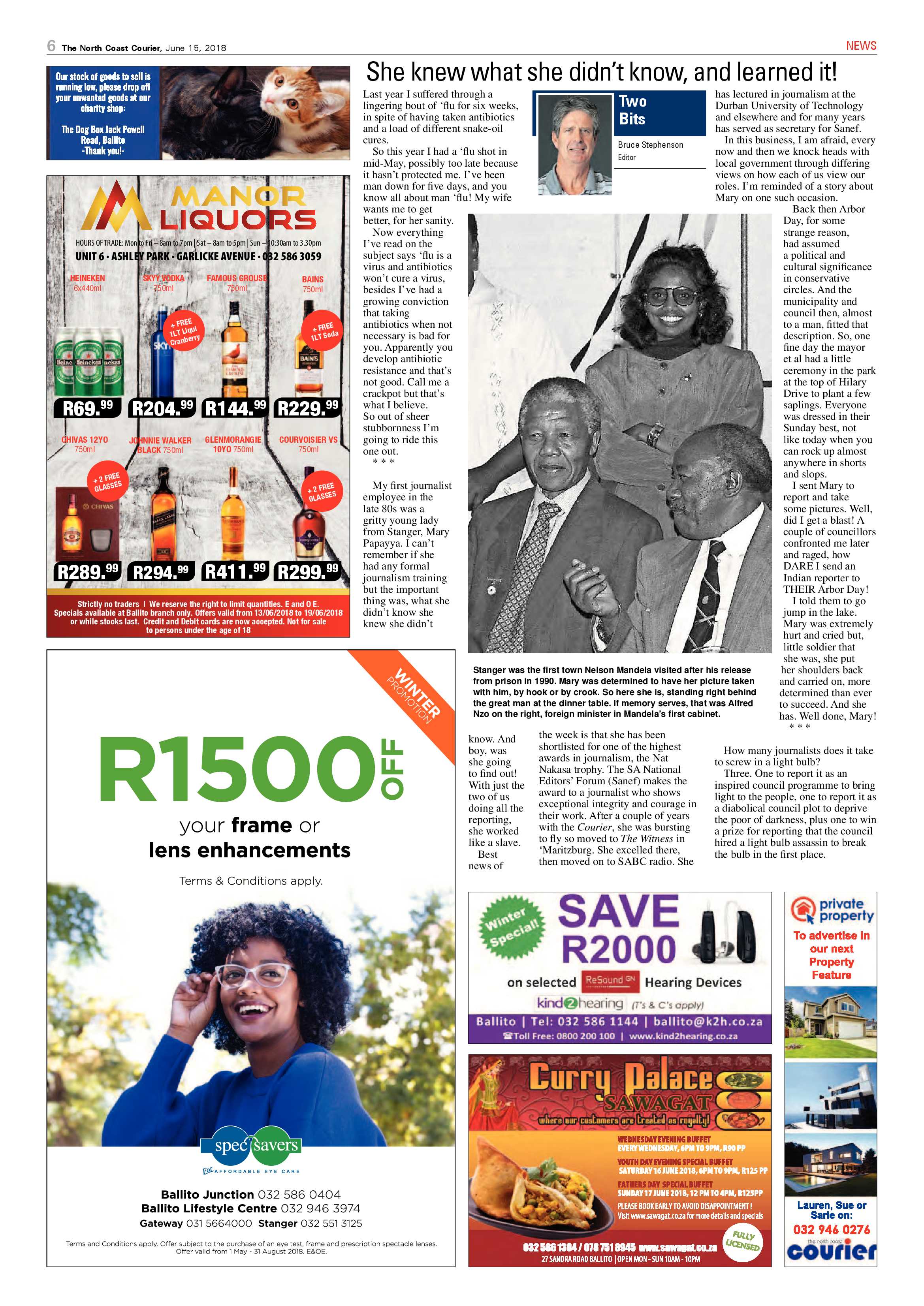The North Coast Courier – 15 June 2018 page 6
