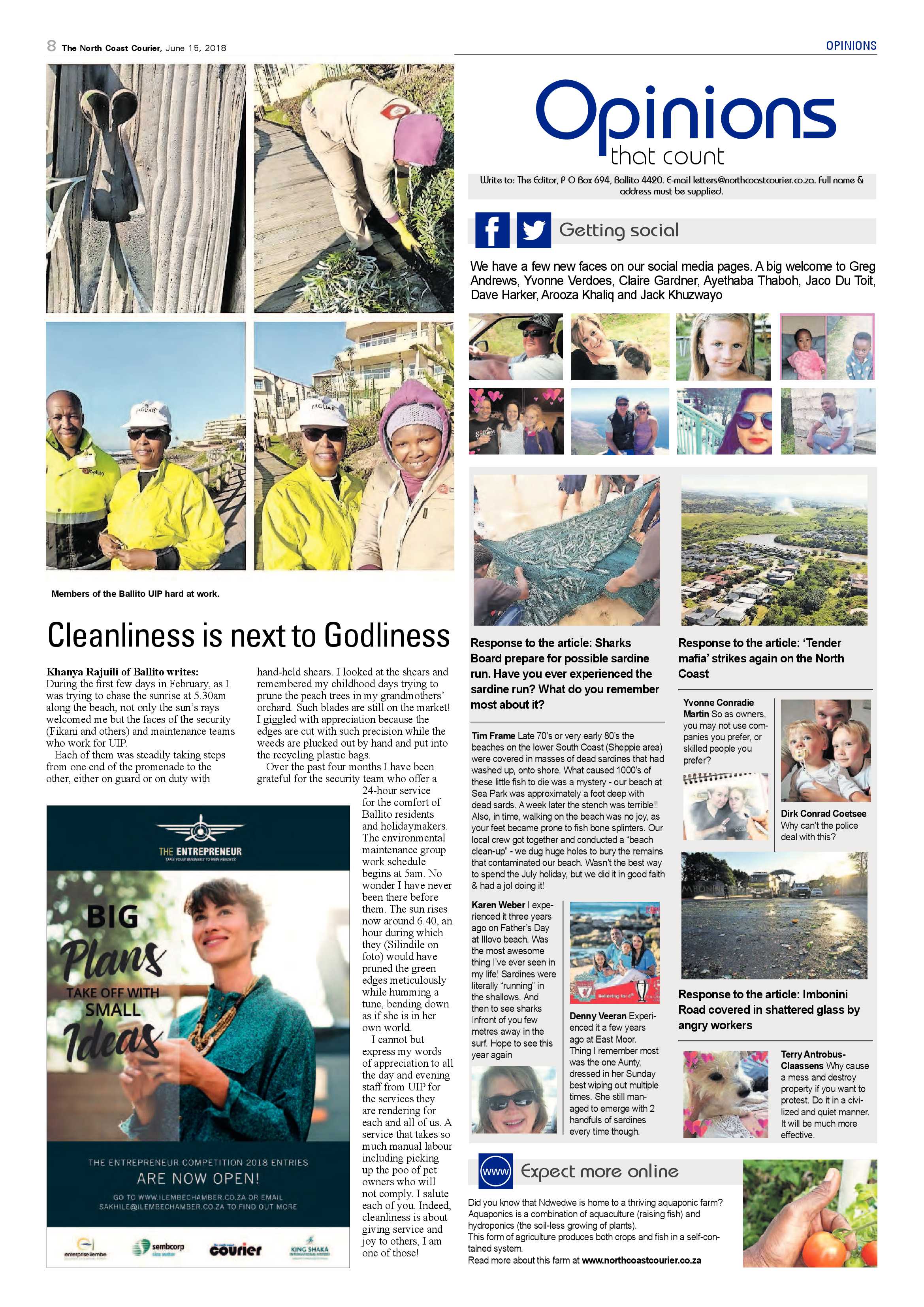 The North Coast Courier – 15 June 2018 page 8