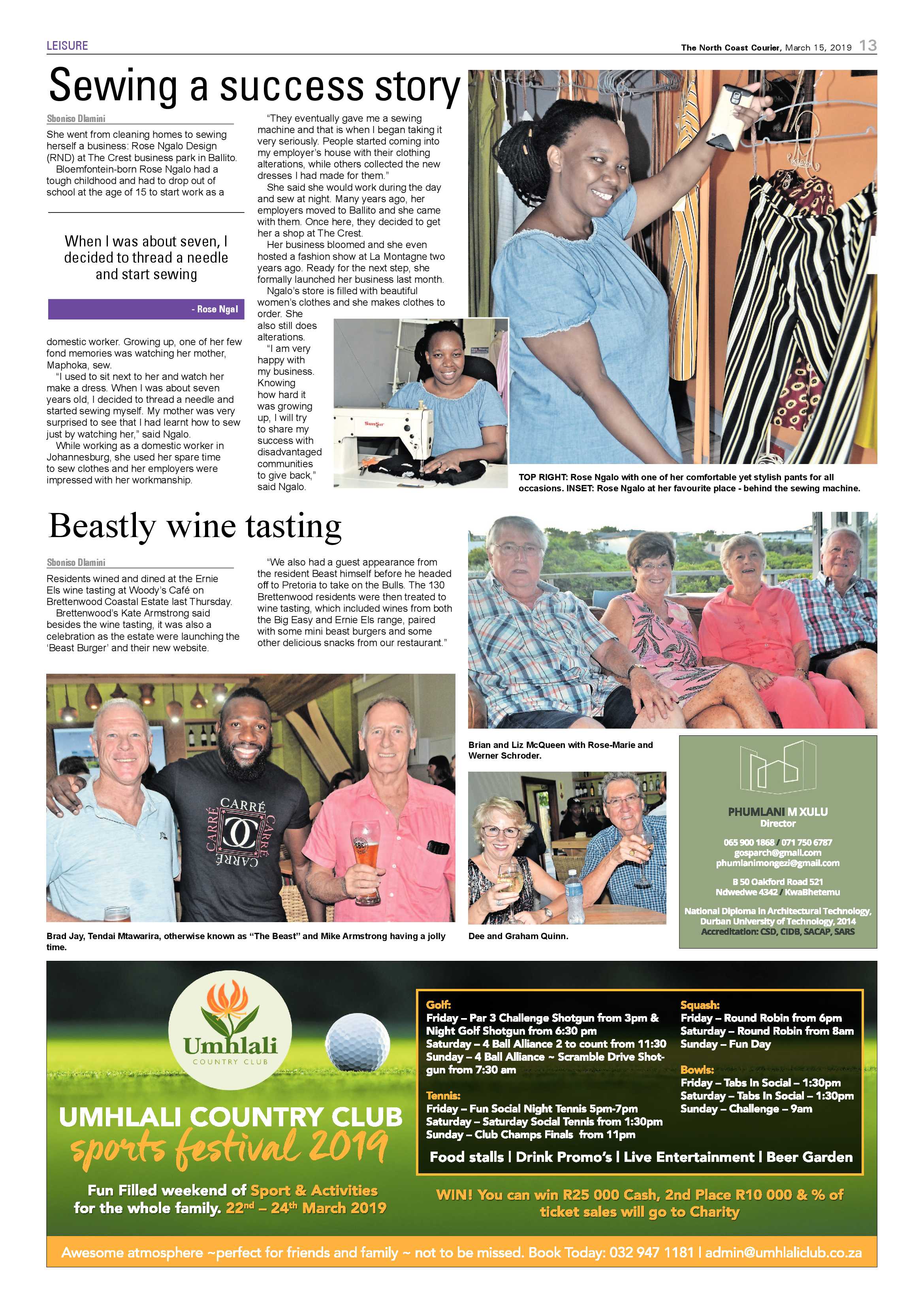 The North Coast Courier – 15 March 2019 page 13