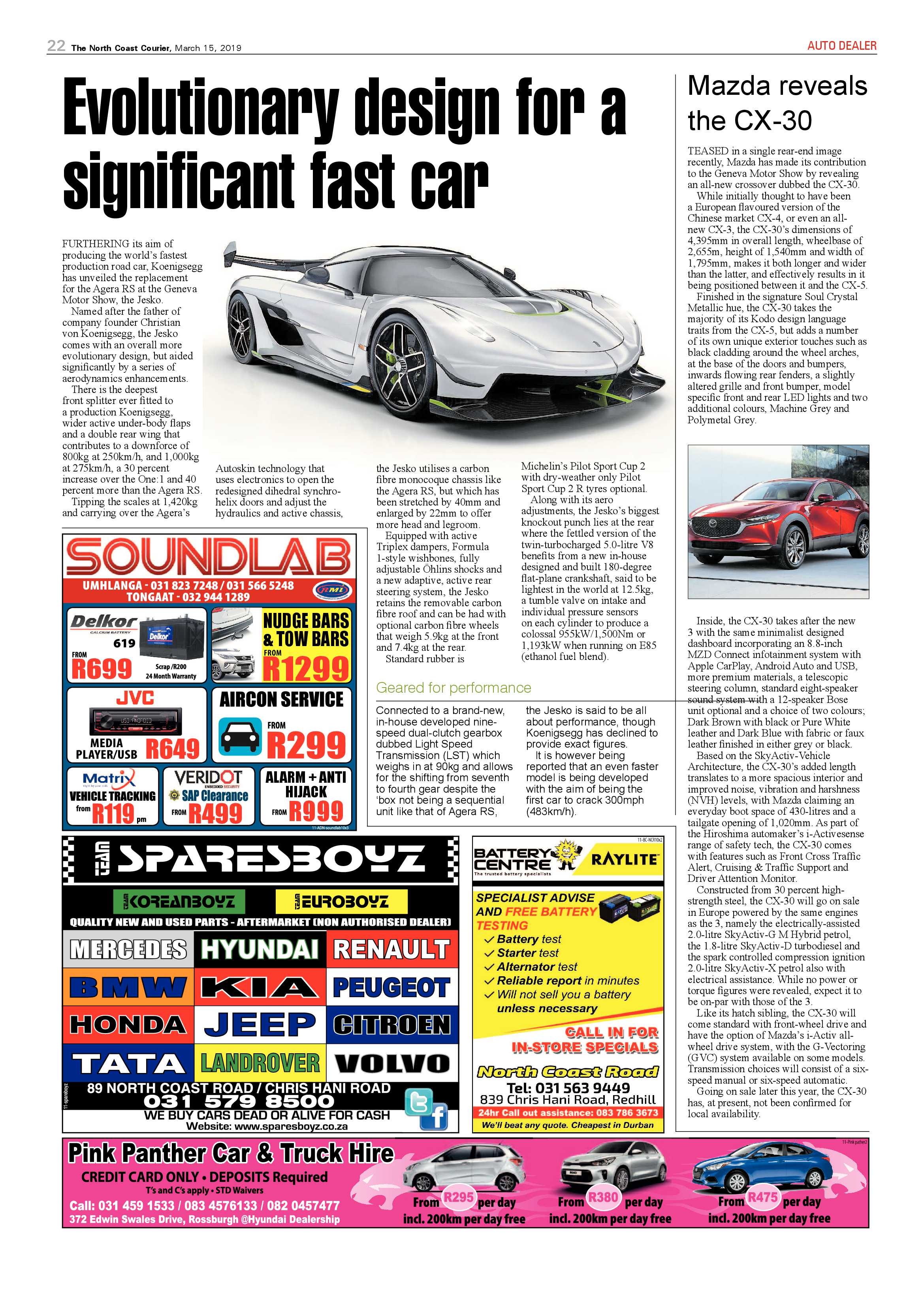 The North Coast Courier – 15 March 2019 page 22