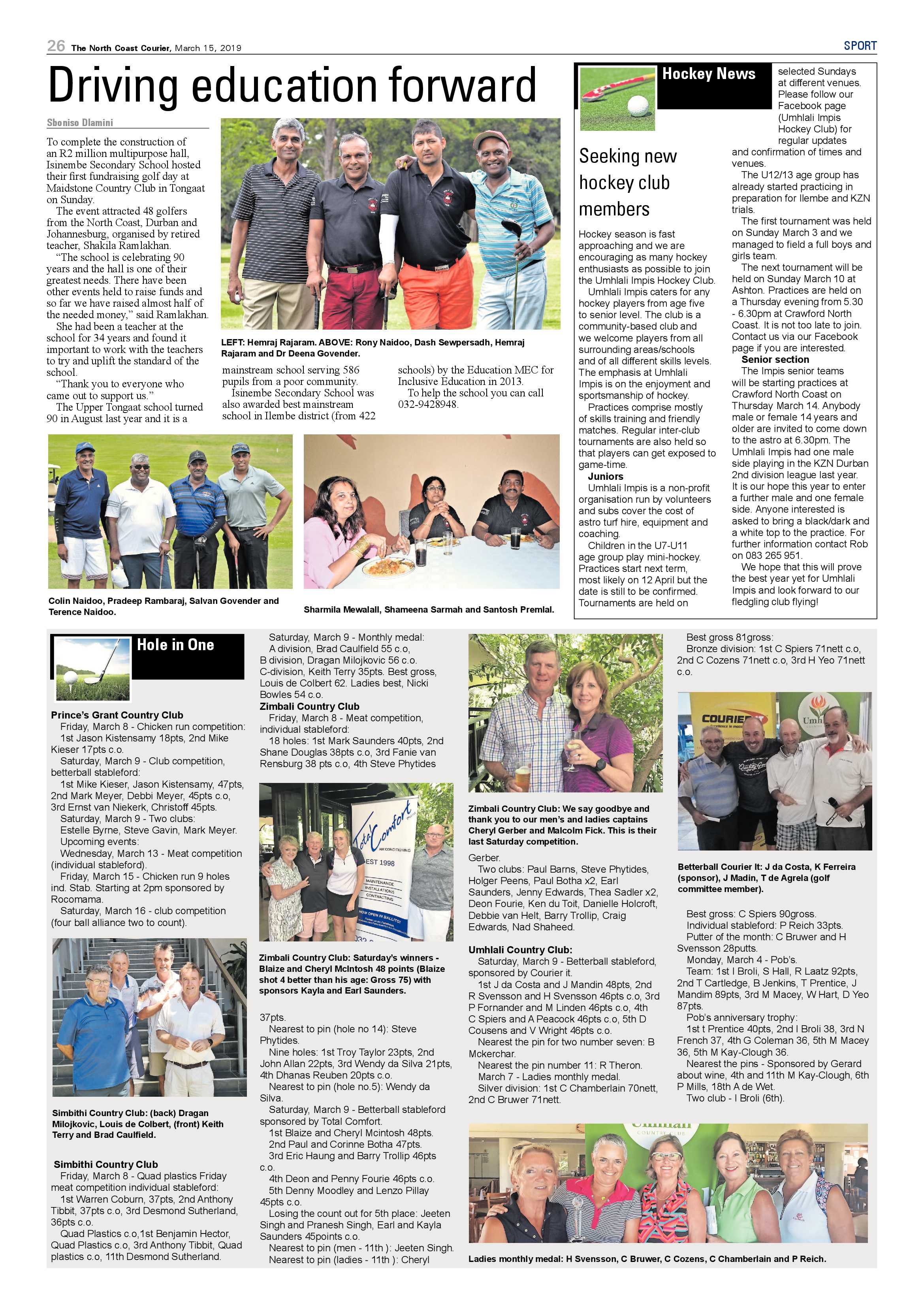 The North Coast Courier – 15 March 2019 page 26
