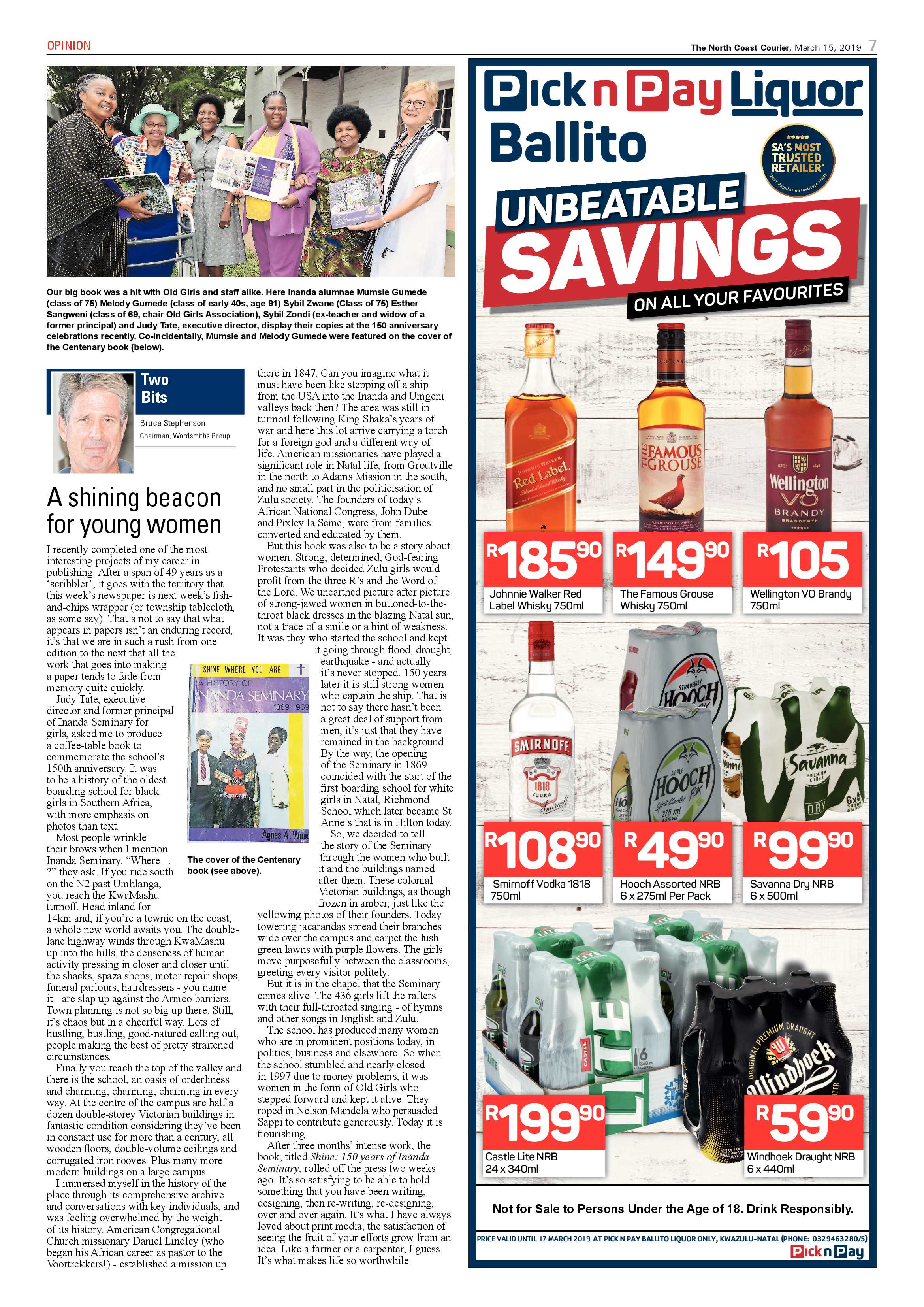 The North Coast Courier – 15 March 2019 page 7