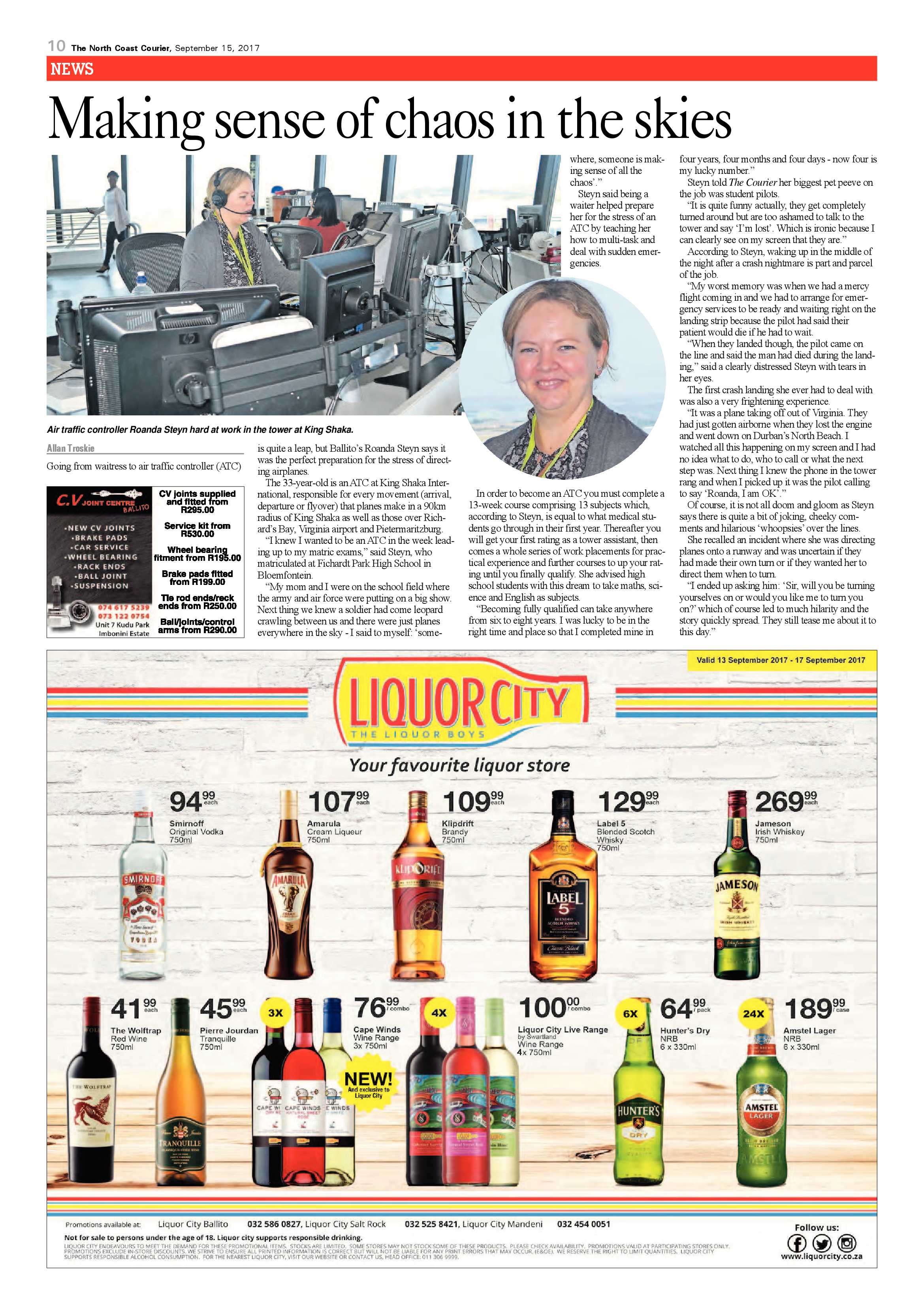 The North Coast Courier – 15 September 2017 page 10