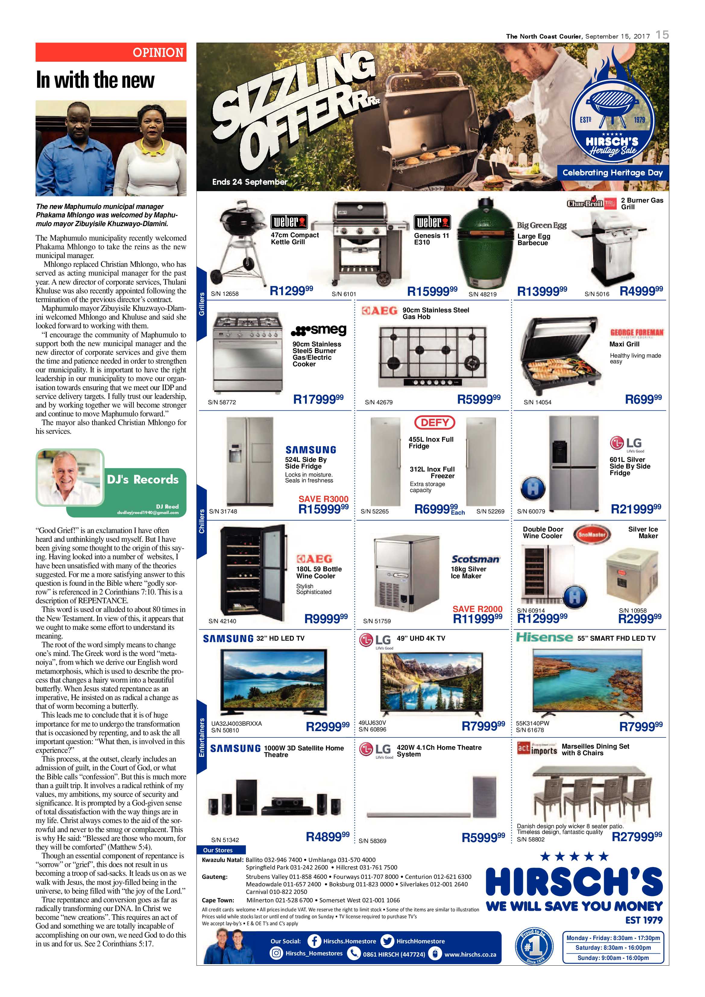 The North Coast Courier – 15 September 2017 page 15