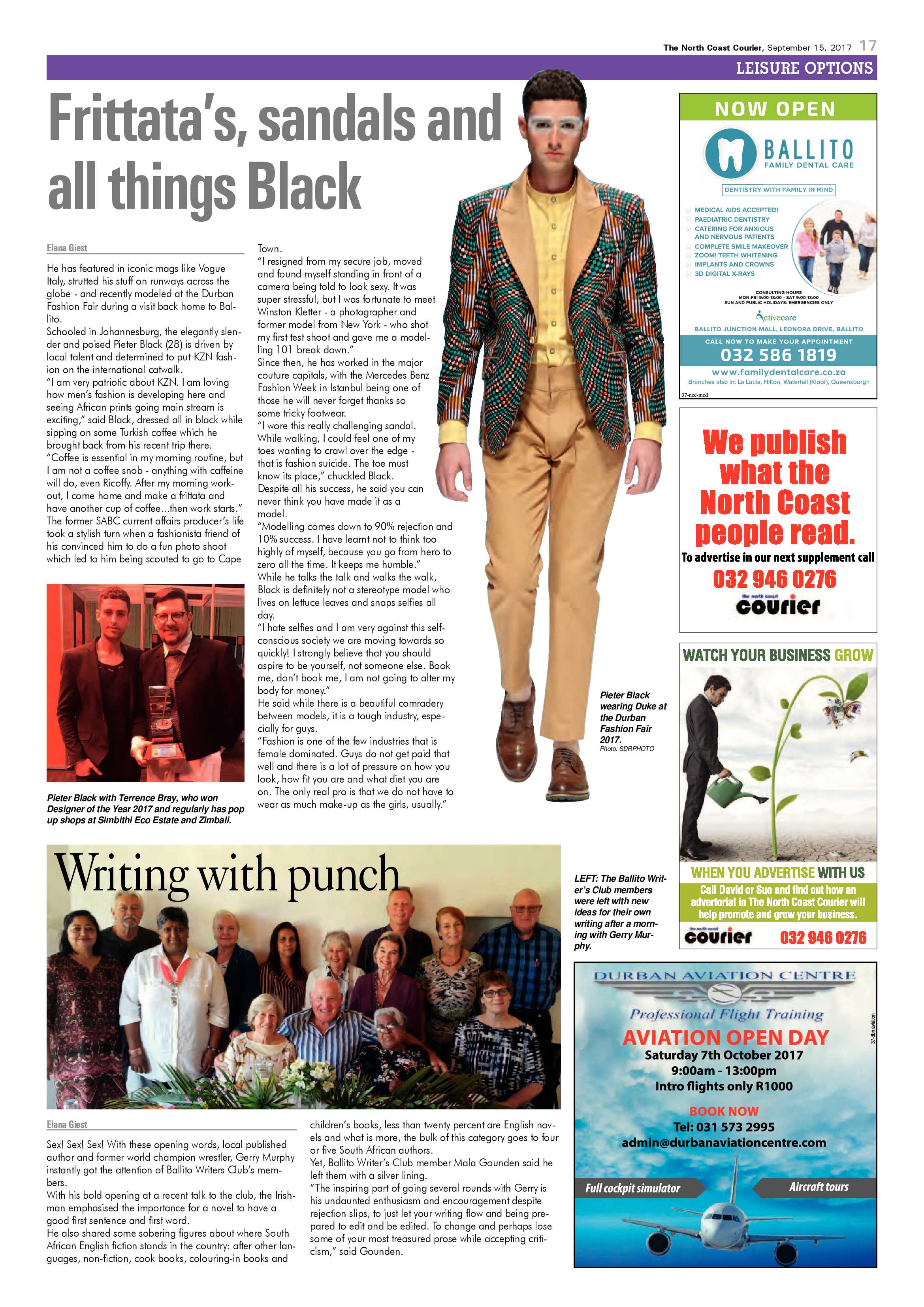 The North Coast Courier – 15 September 2017 page 17