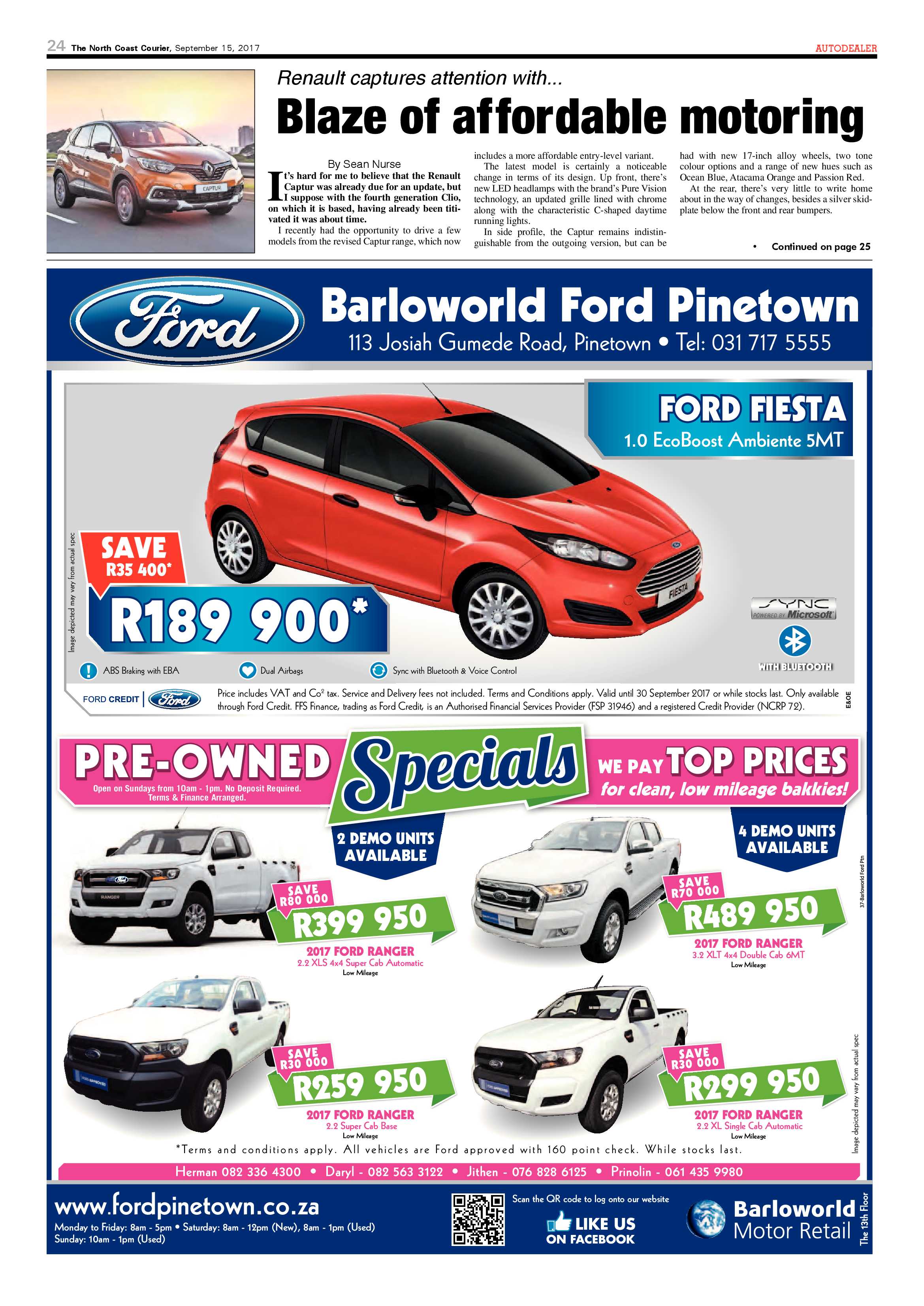 The North Coast Courier – 15 September 2017 page 24