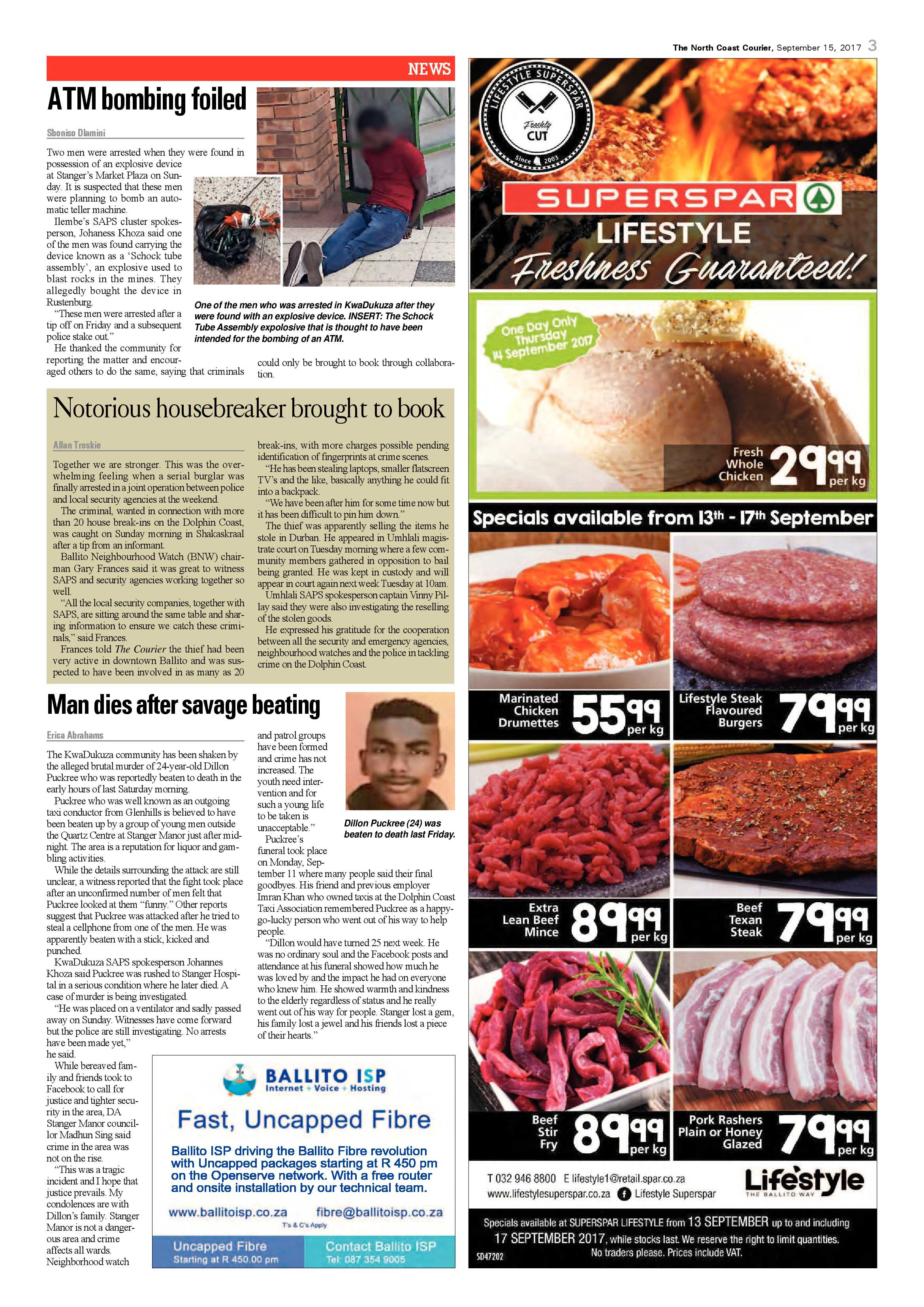 The North Coast Courier – 15 September 2017 page 3