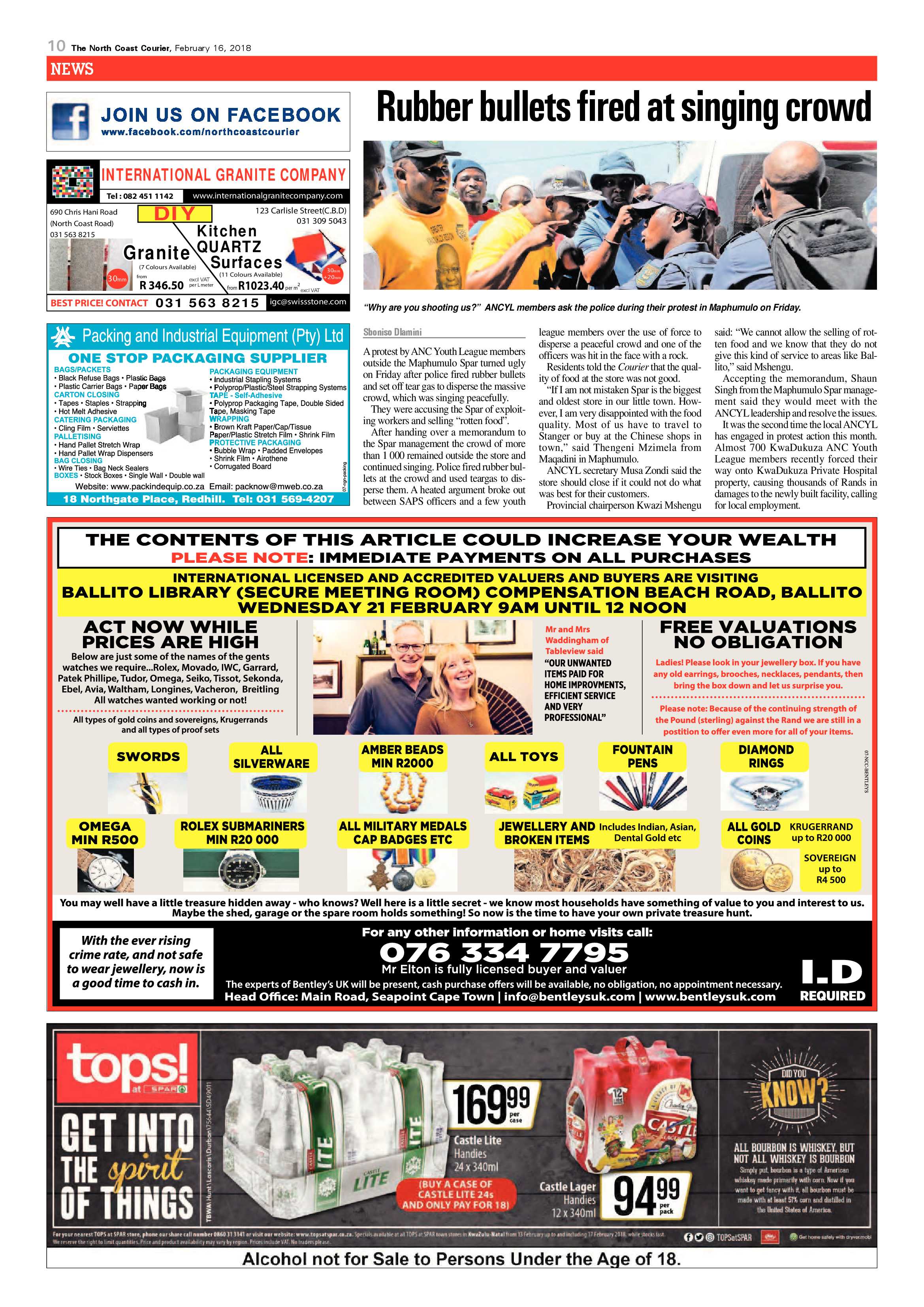 The North Coast Courier – 16 February 2018 page 10