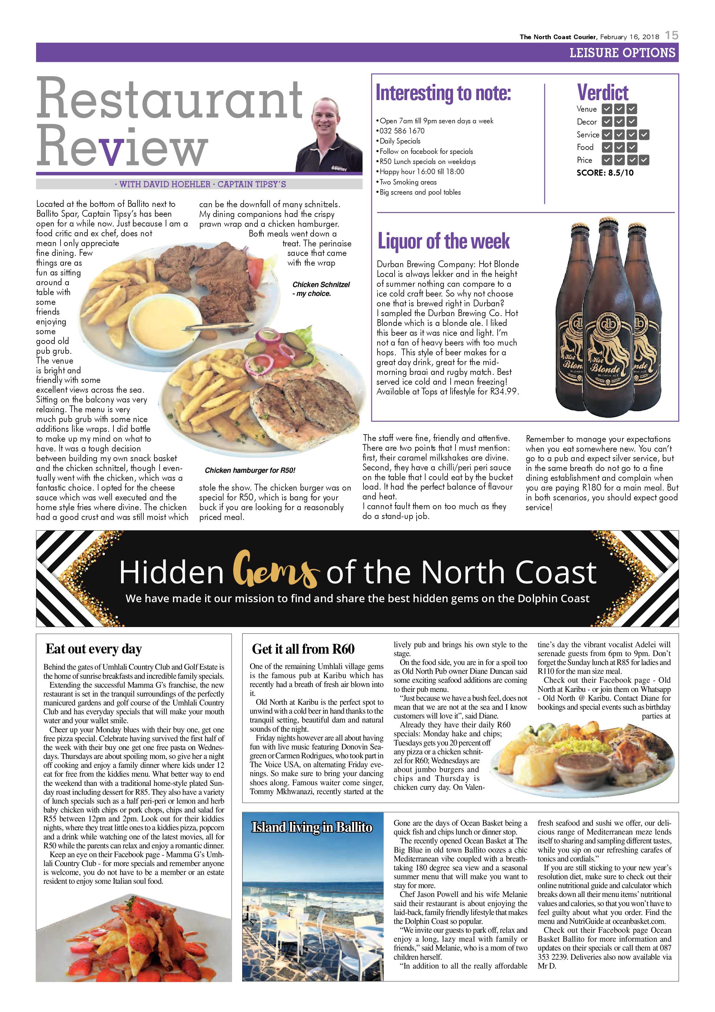 The North Coast Courier – 16 February 2018 page 15
