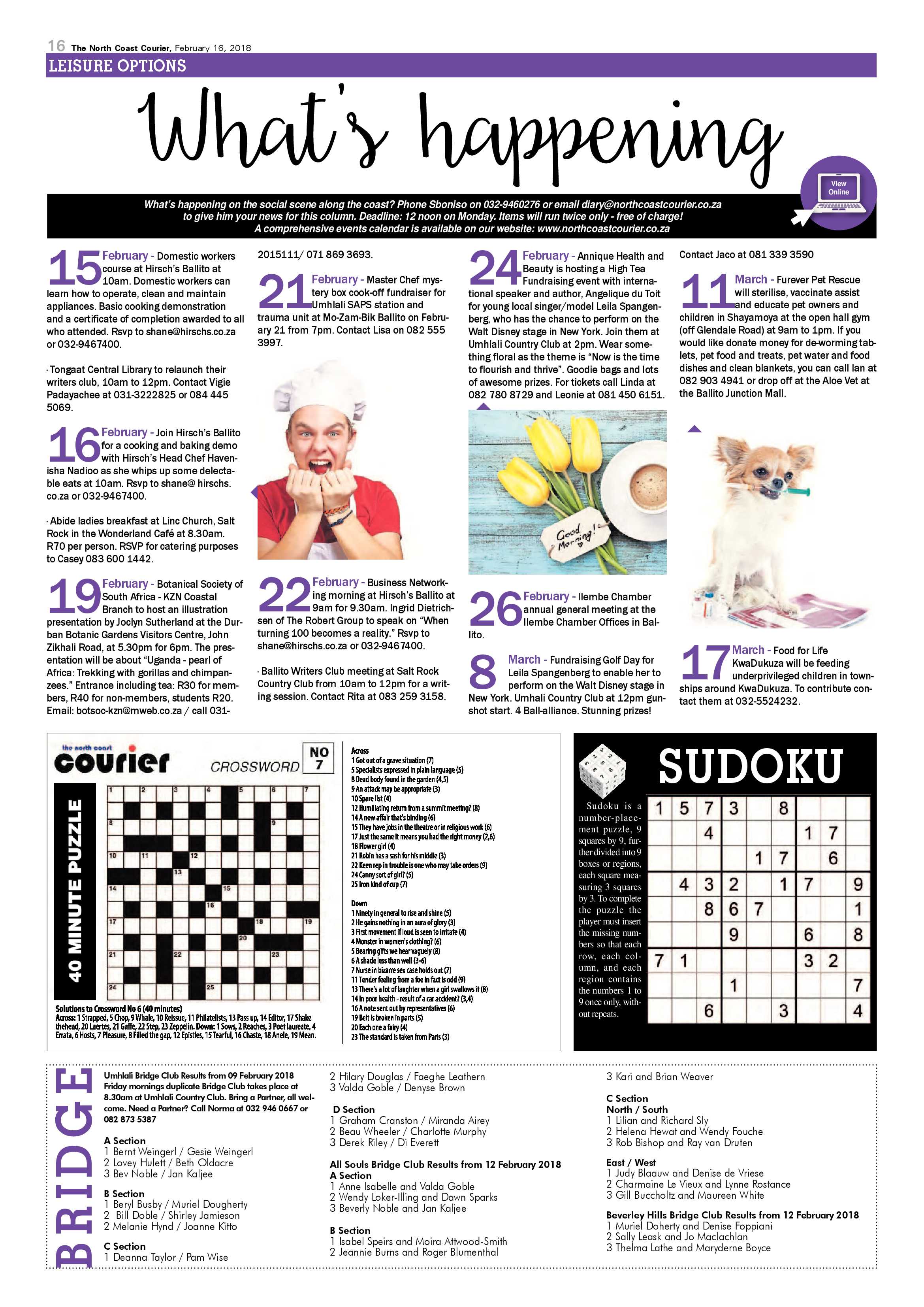 The North Coast Courier – 16 February 2018 page 16