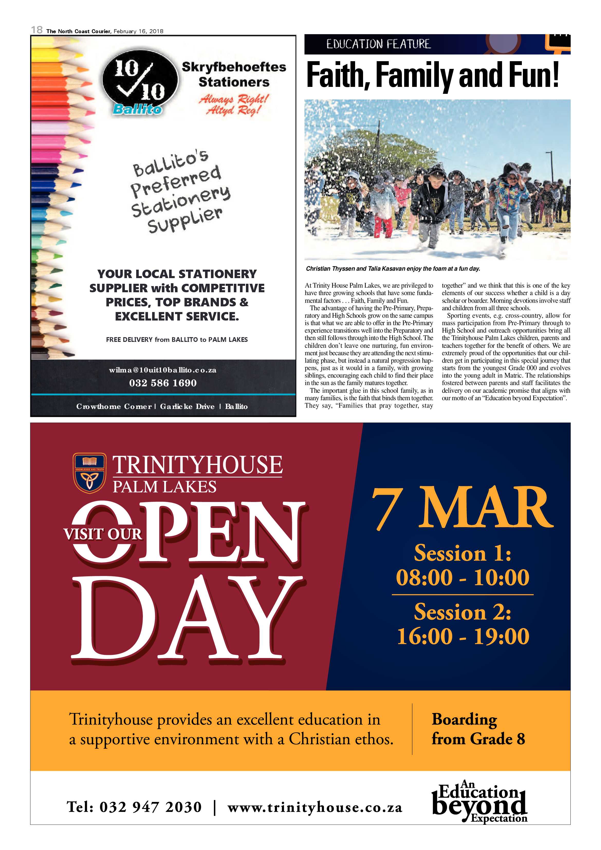 The North Coast Courier – 16 February 2018 page 18