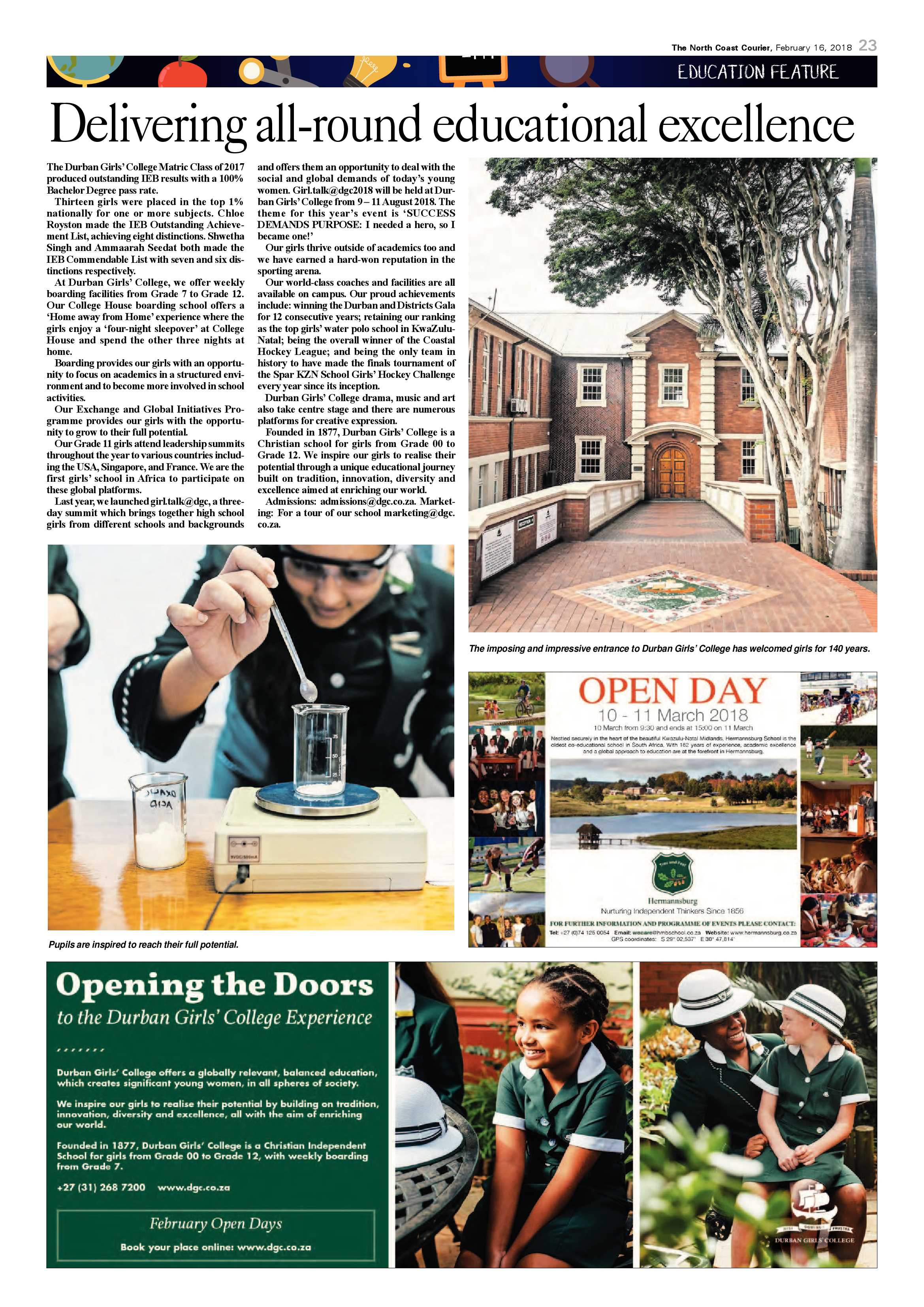 The North Coast Courier – 16 February 2018 page 23