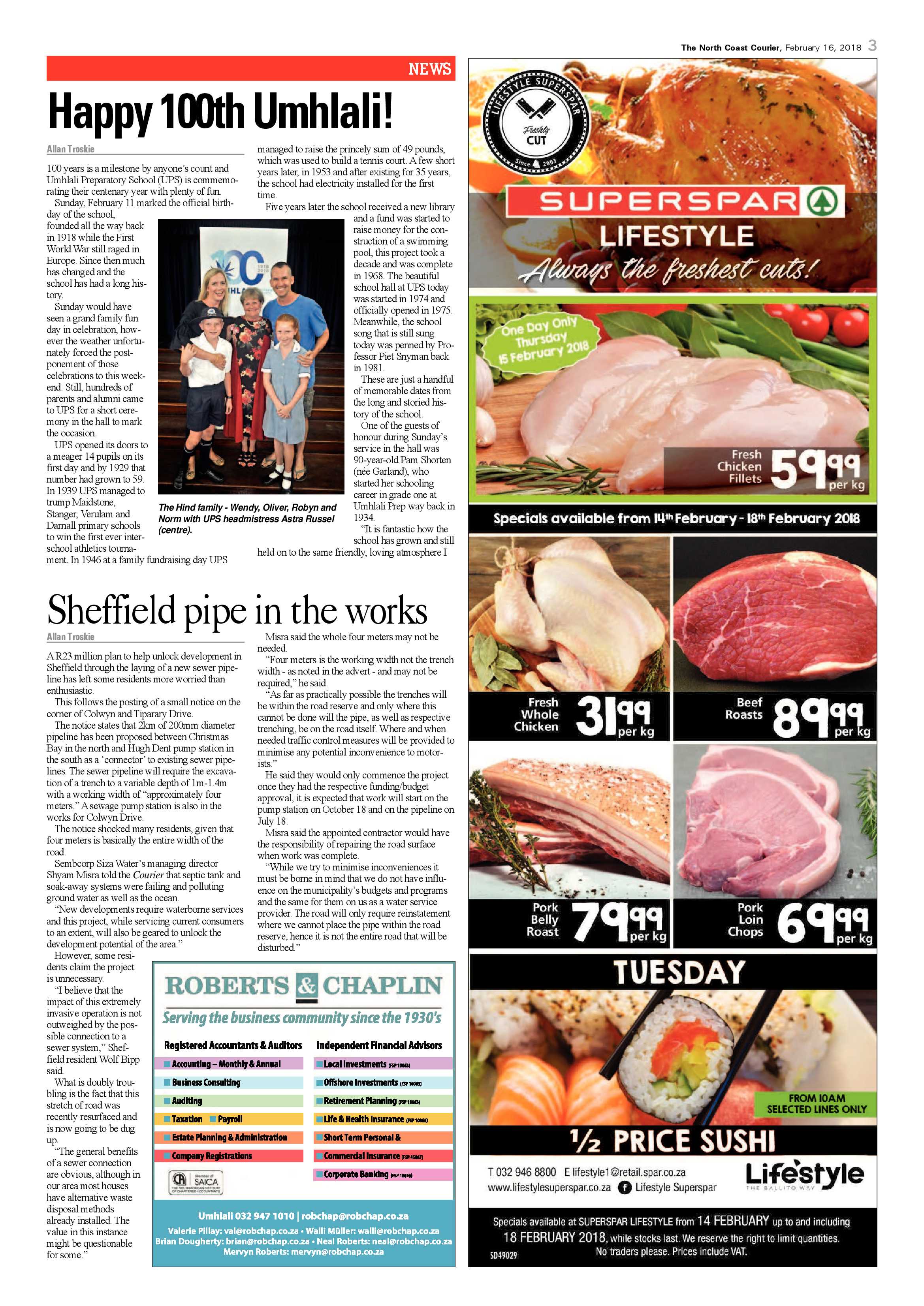 The North Coast Courier – 16 February 2018 page 3