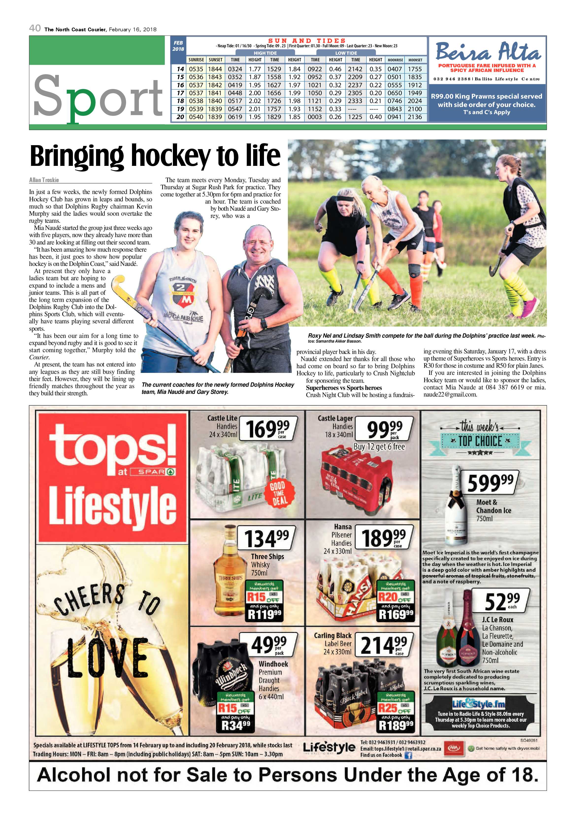 The North Coast Courier – 16 February 2018 page 40