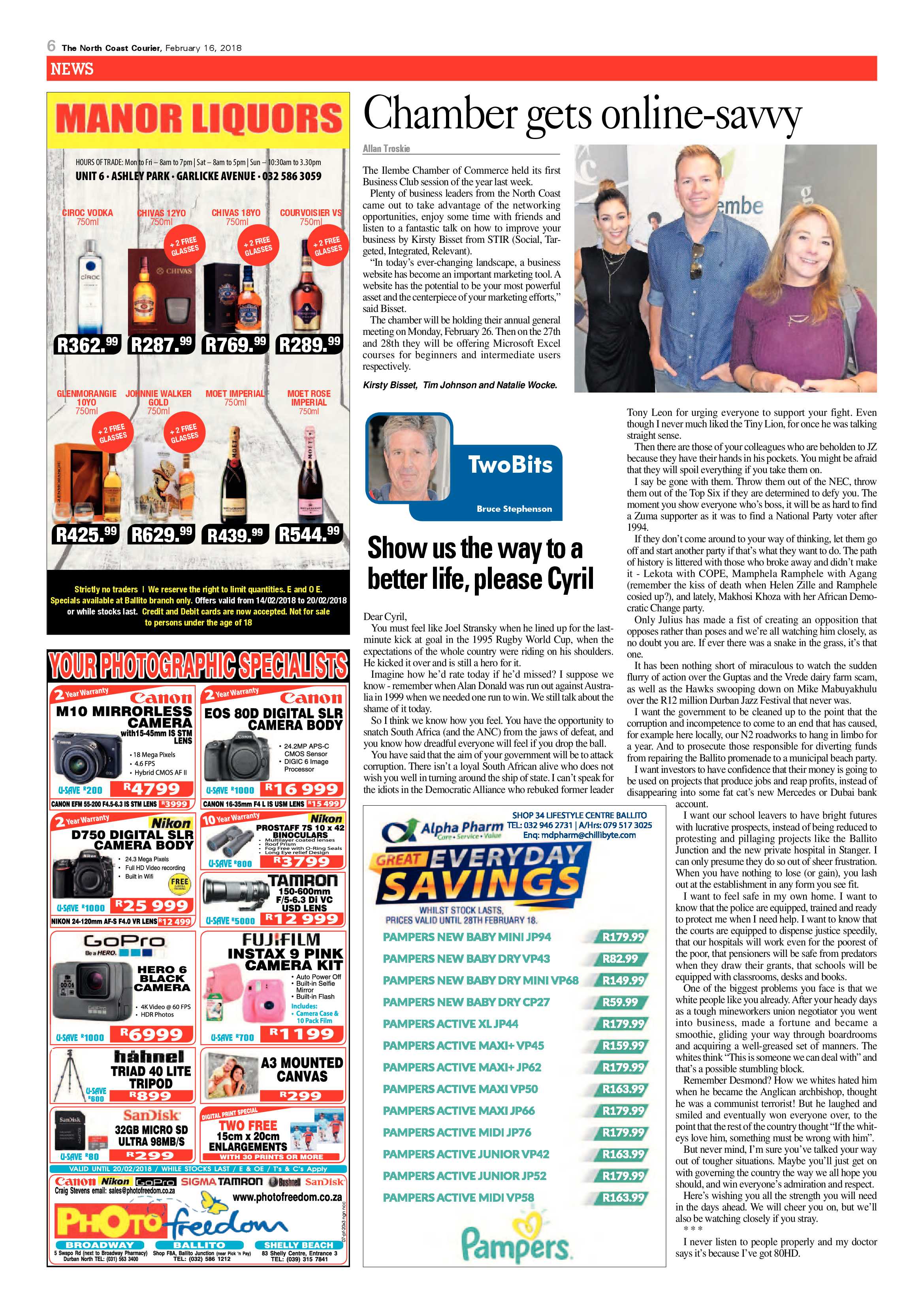 The North Coast Courier – 16 February 2018 page 6