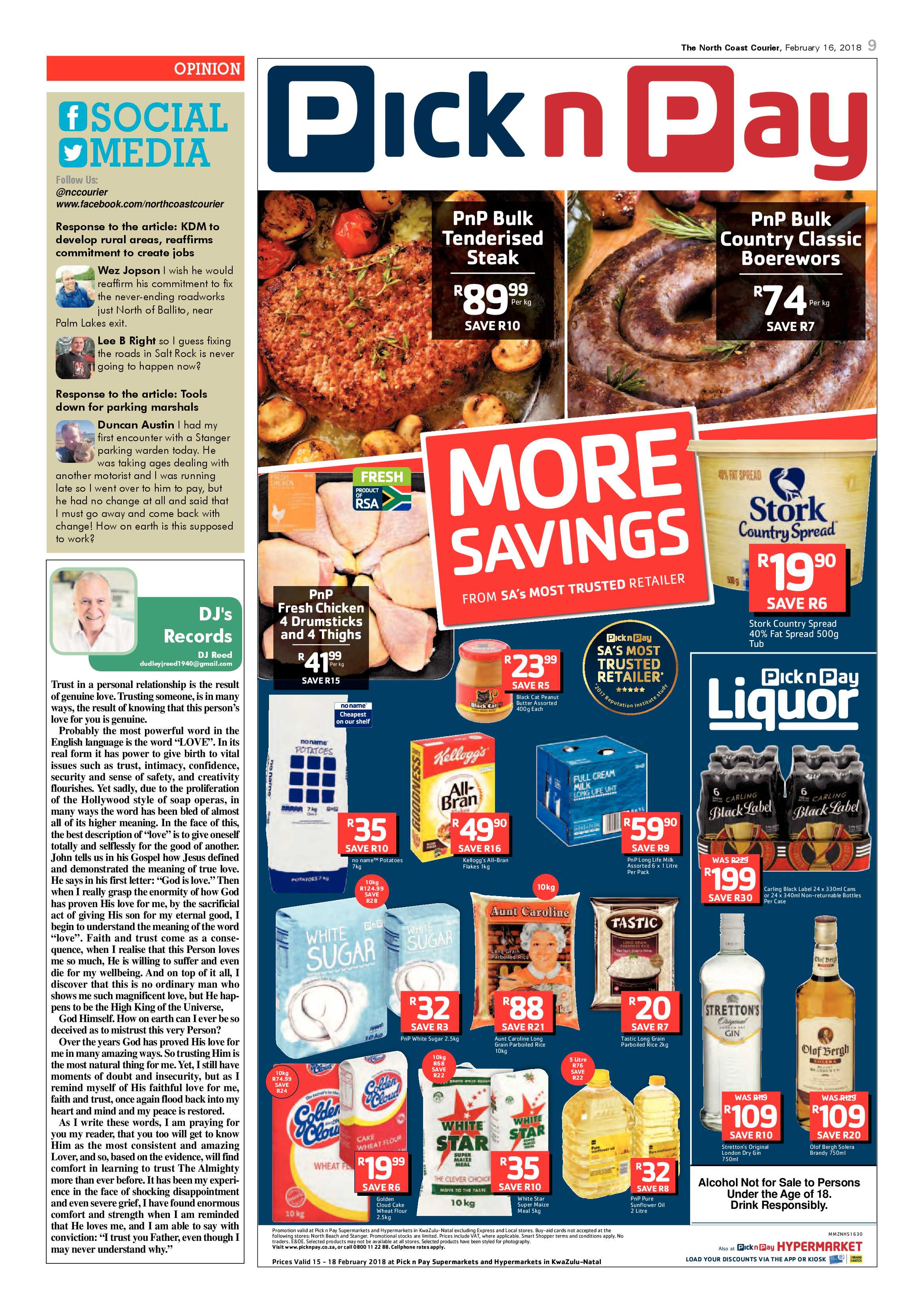 The North Coast Courier – 16 February 2018 page 9