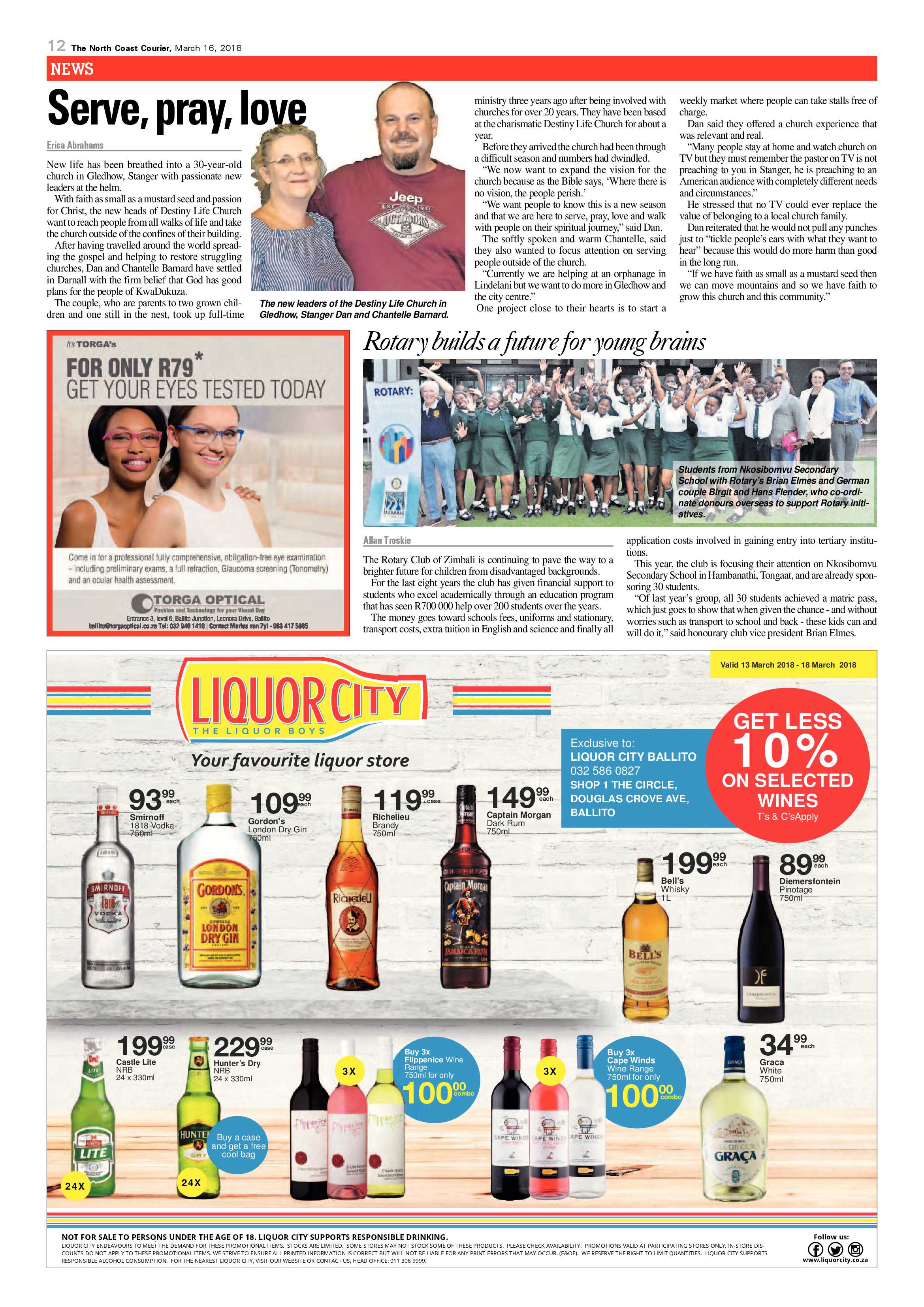 The North Coast Courier – 16 March 2018 page 12