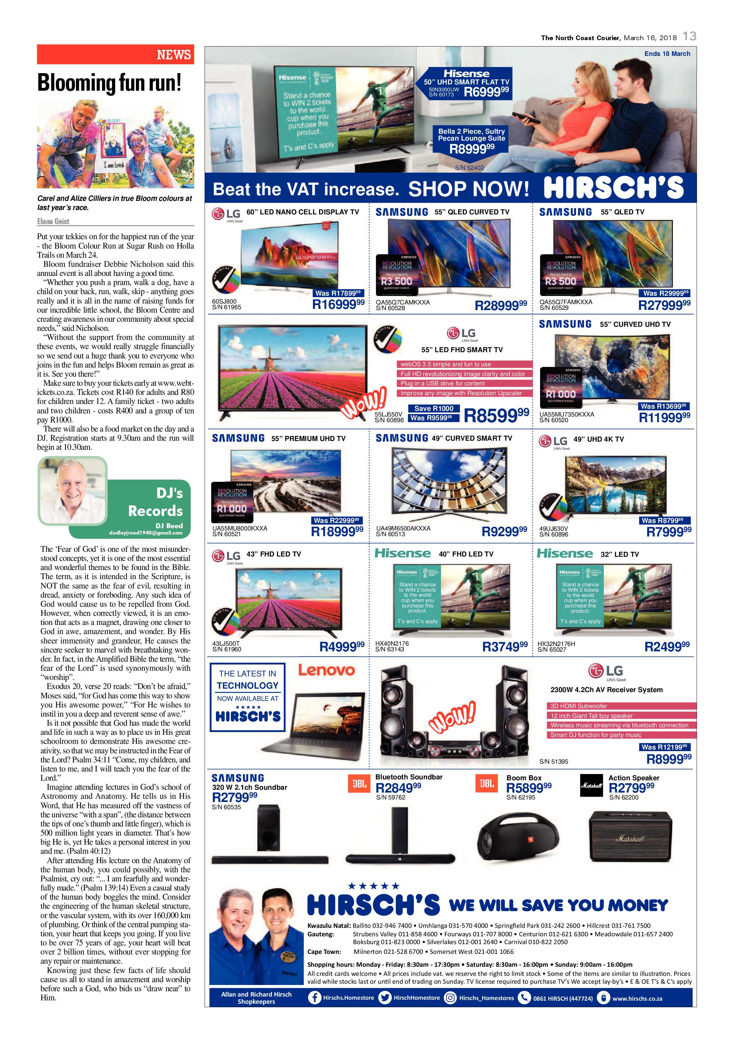 The North Coast Courier – 16 March 2018 page 13