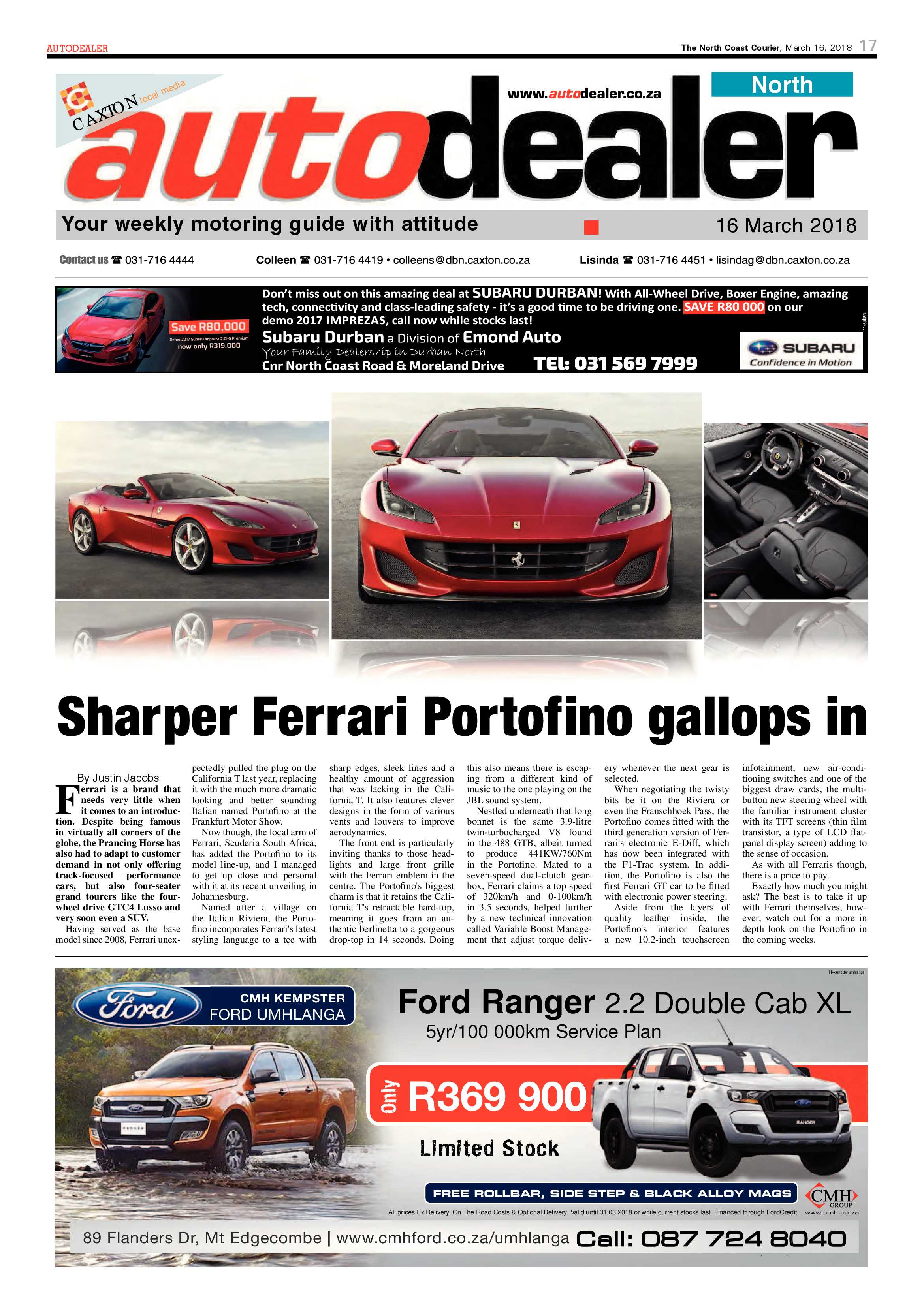 The North Coast Courier – 16 March 2018 page 17
