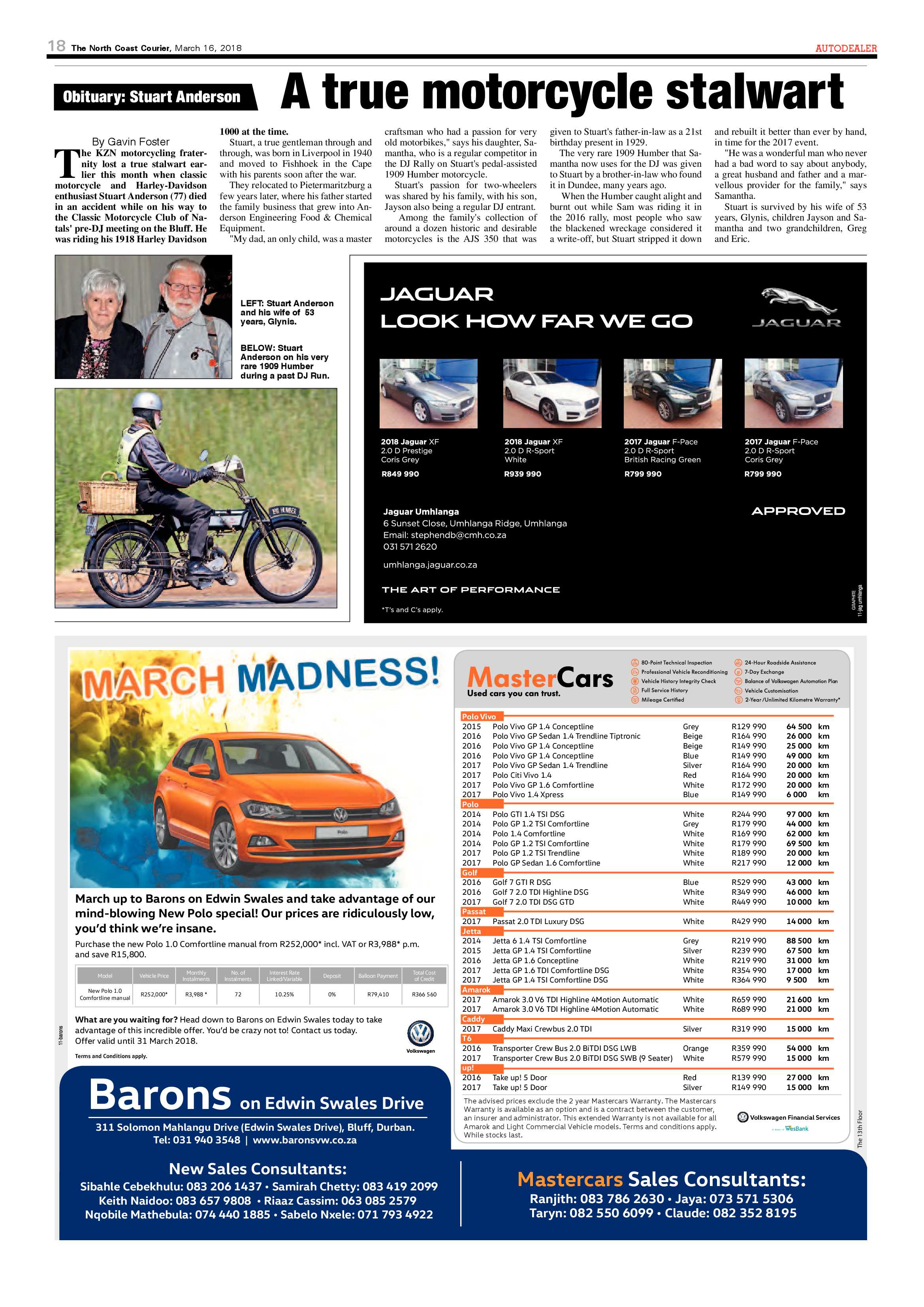 The North Coast Courier – 16 March 2018 page 18