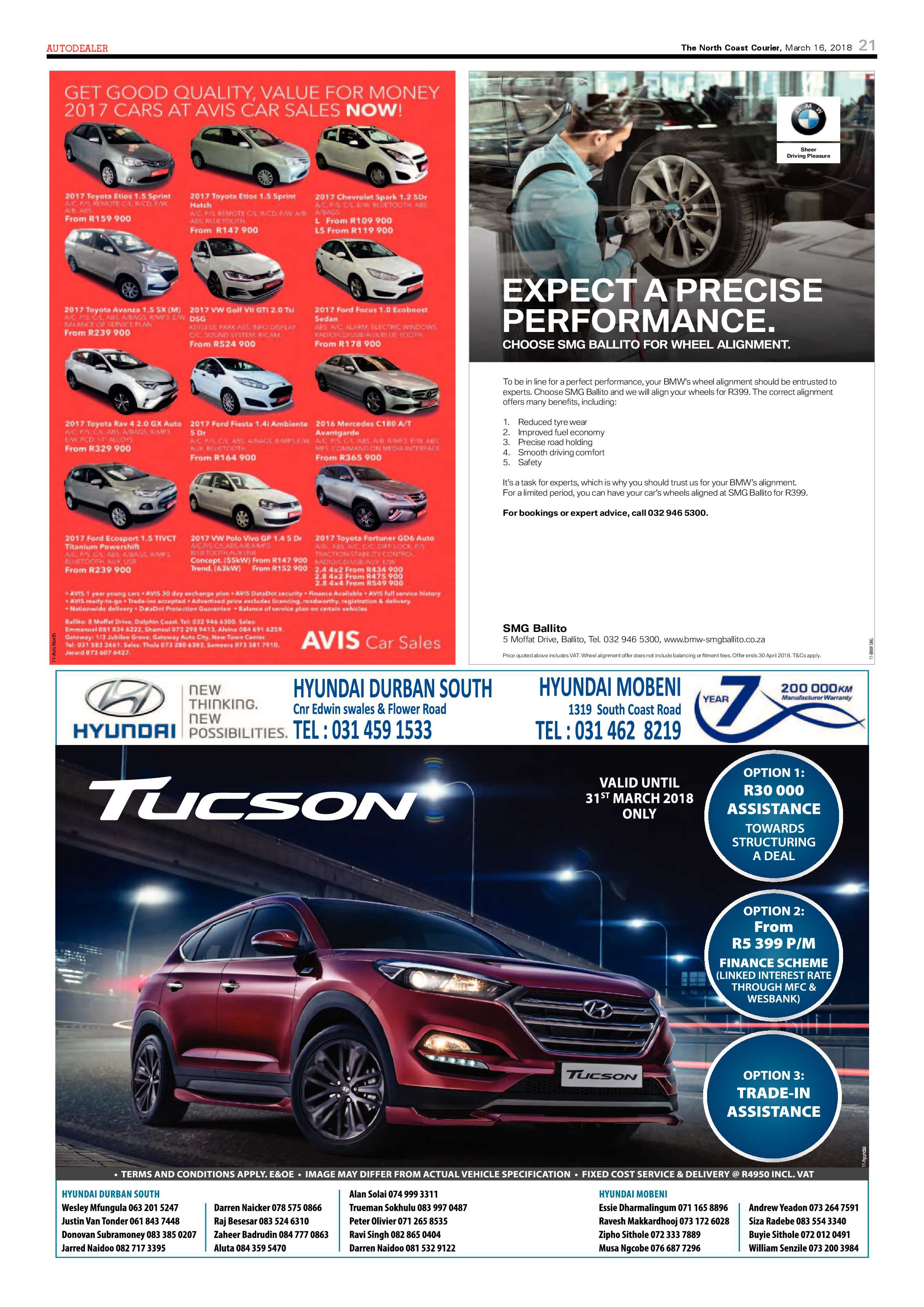The North Coast Courier – 16 March 2018 page 21