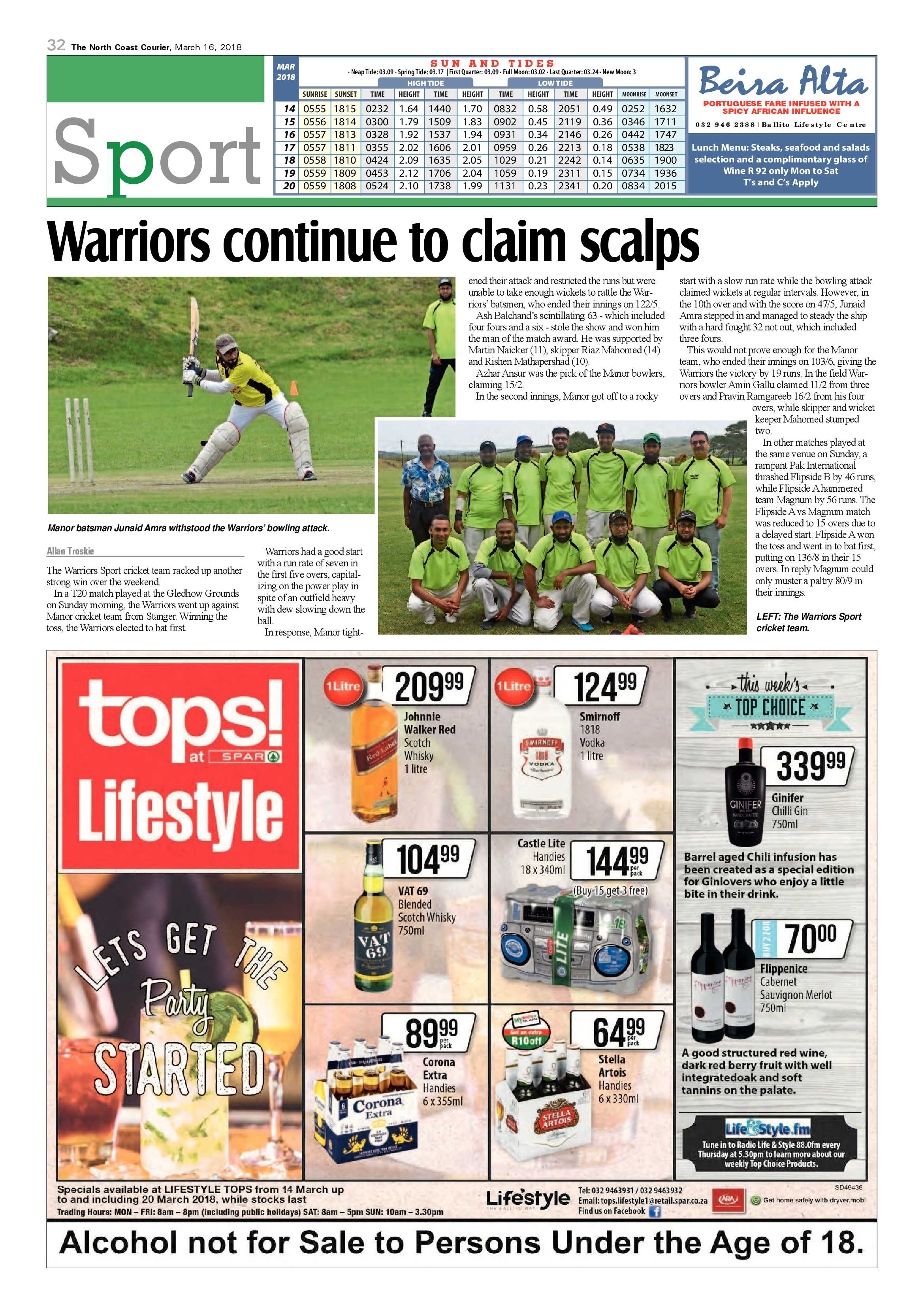 The North Coast Courier – 16 March 2018 page 32