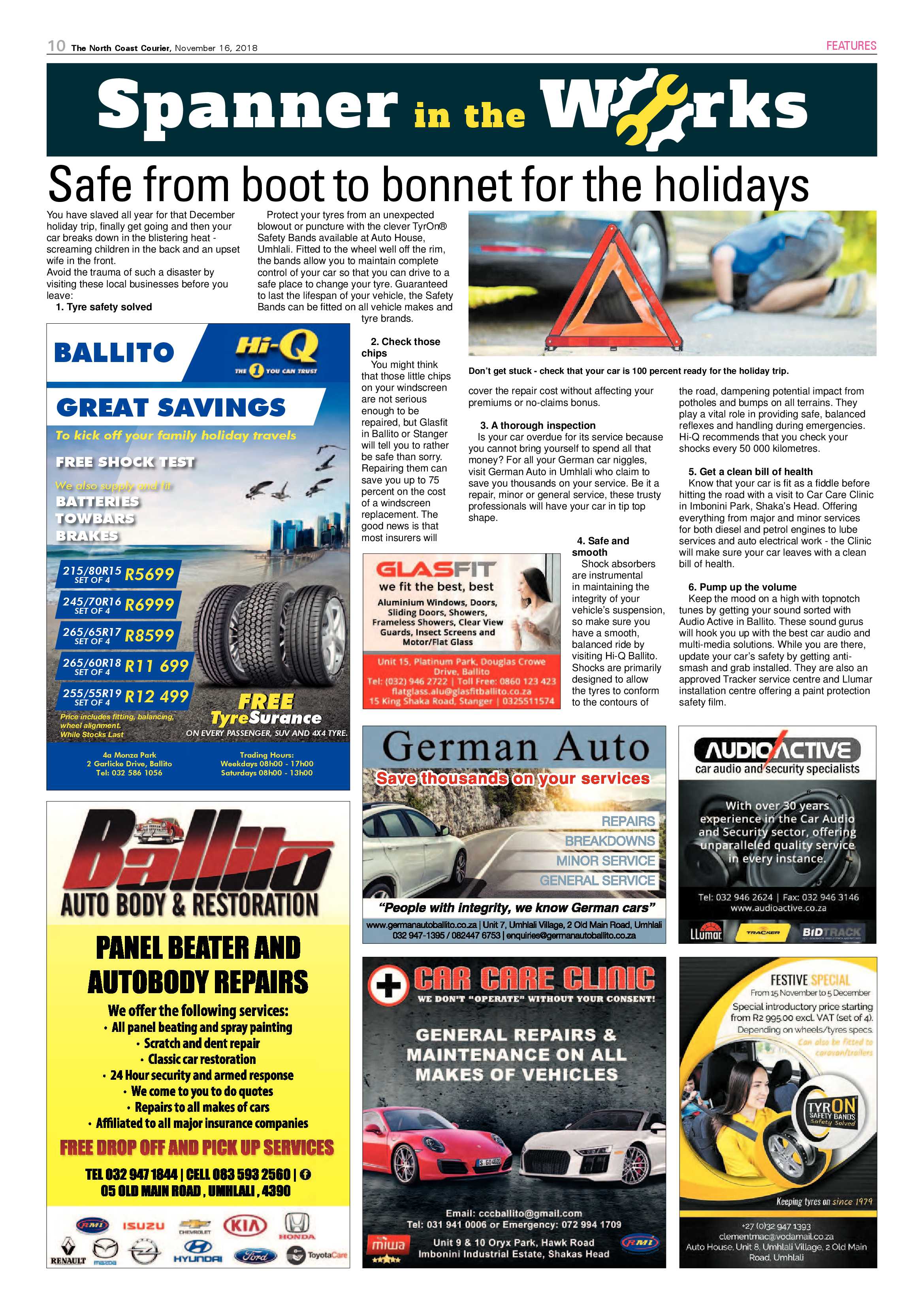 The North Coast Courier – 16 November 2018 page 10