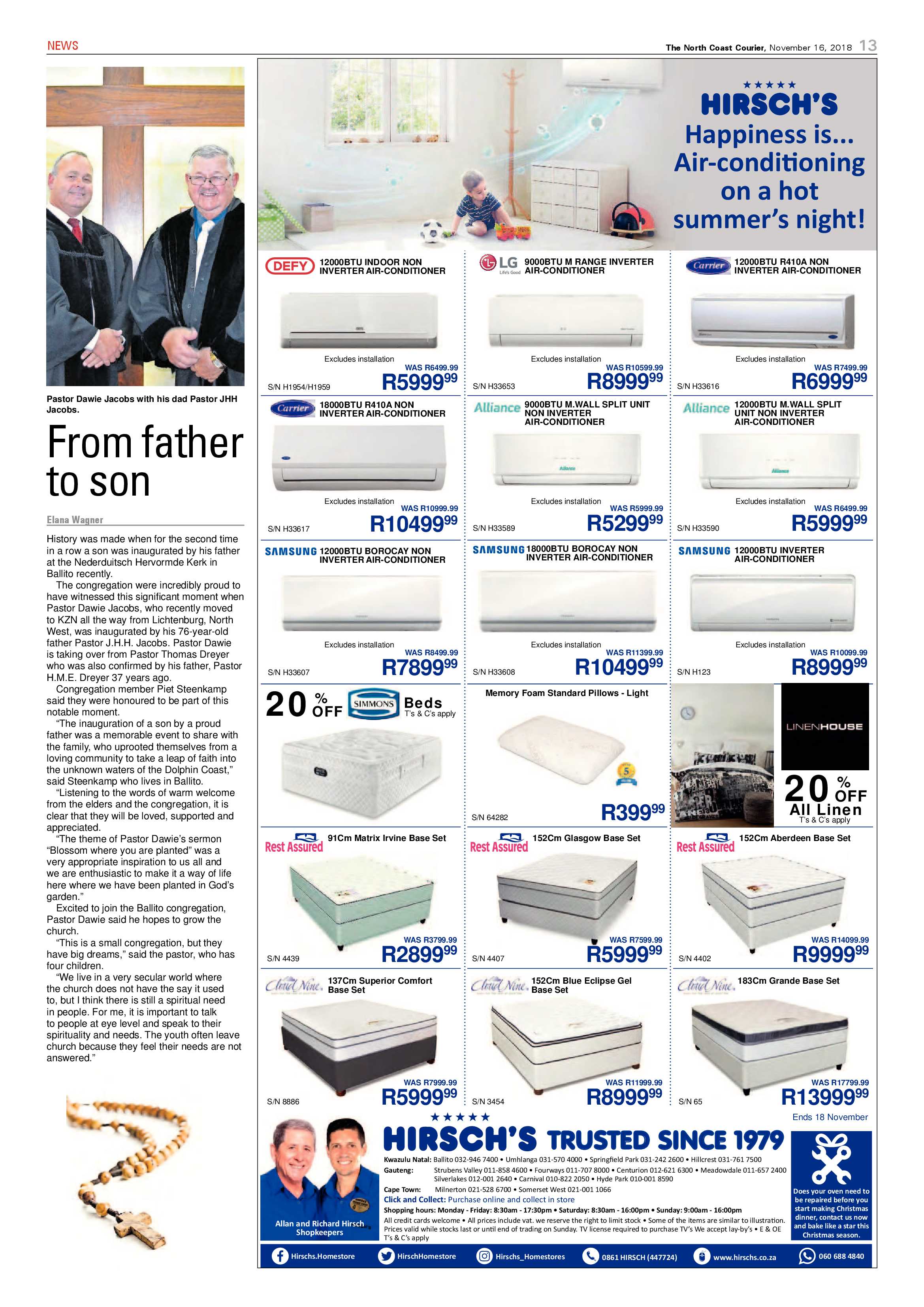 The North Coast Courier – 16 November 2018 page 13