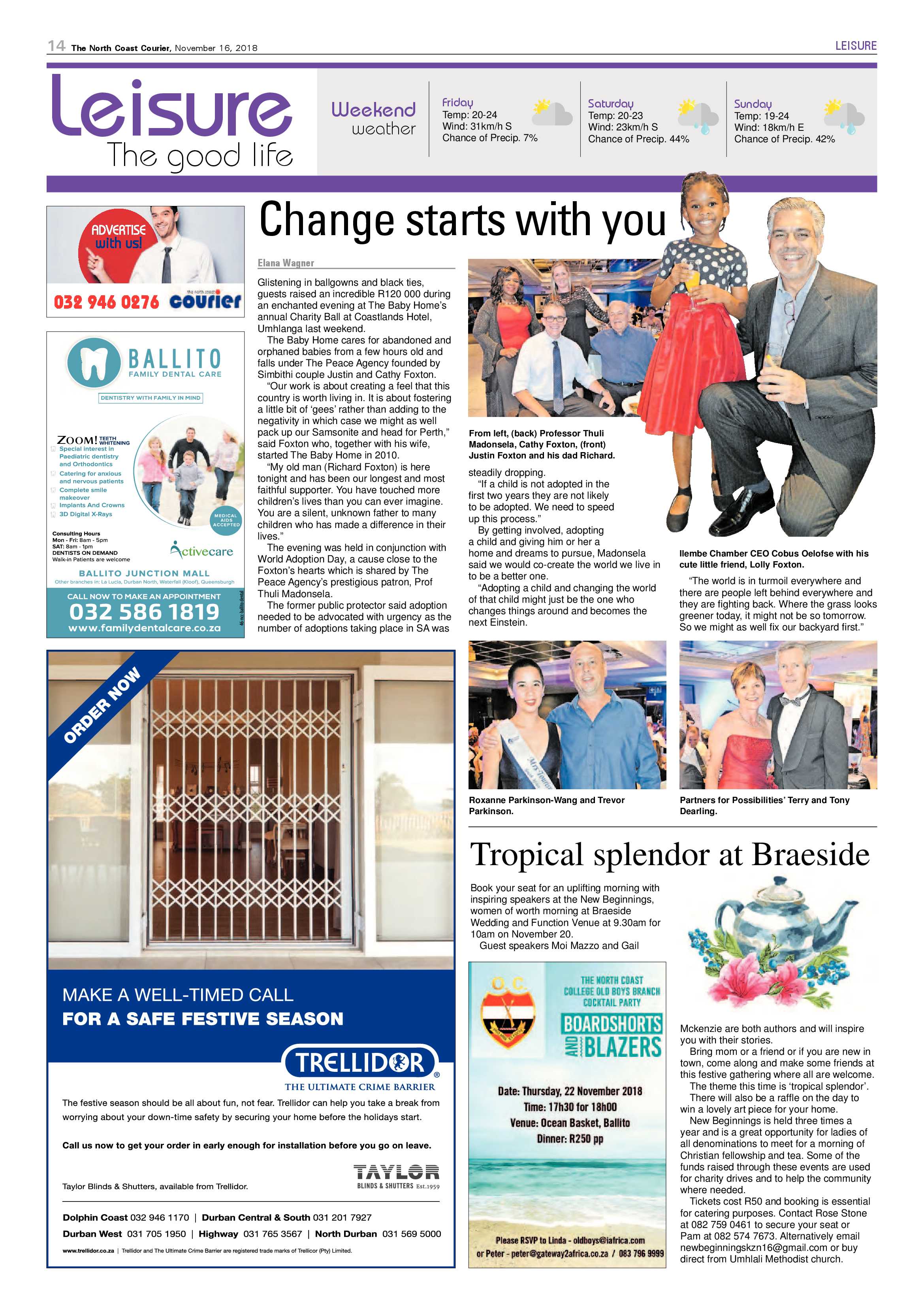 The North Coast Courier – 16 November 2018 page 14