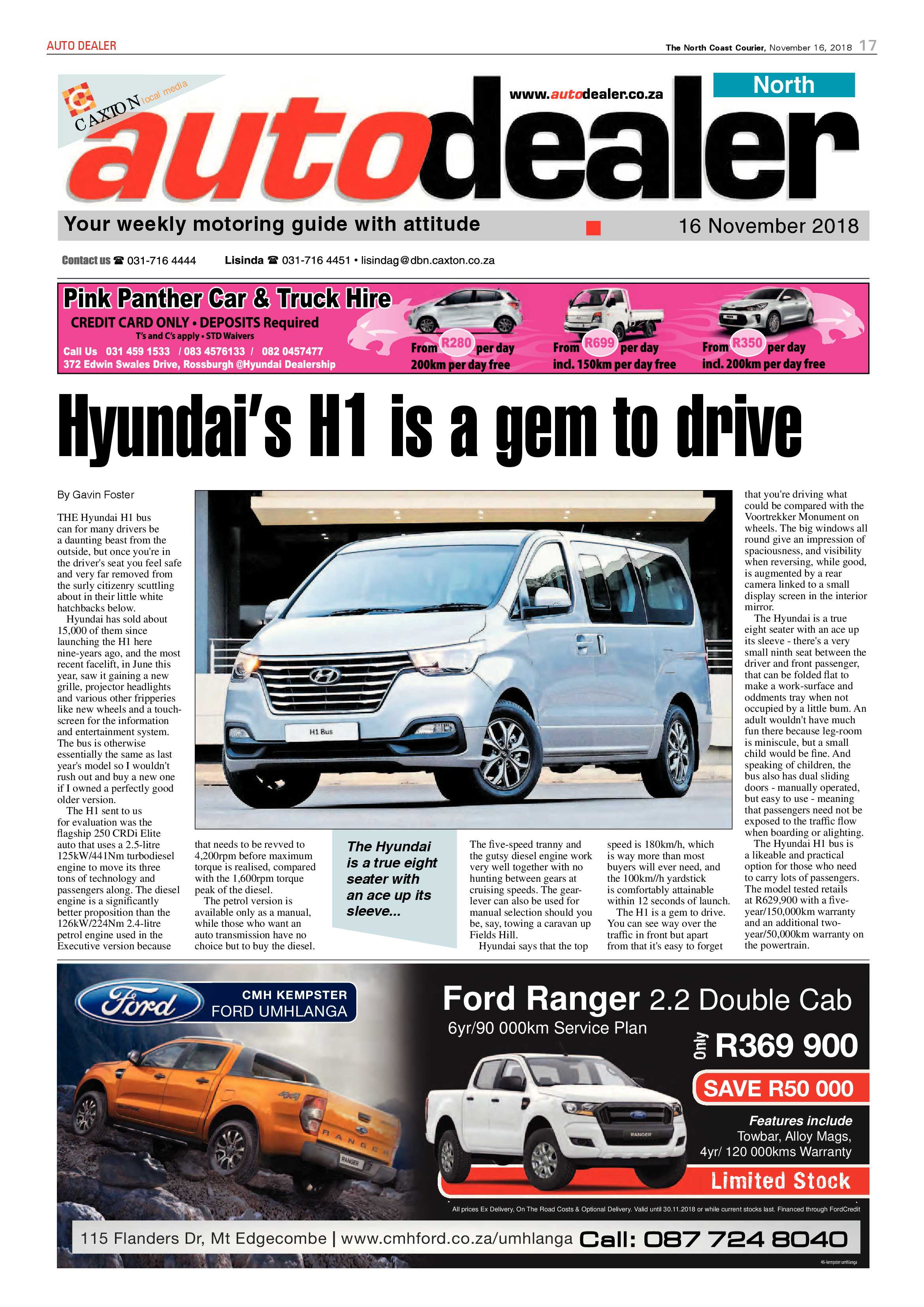 The North Coast Courier – 16 November 2018 page 17