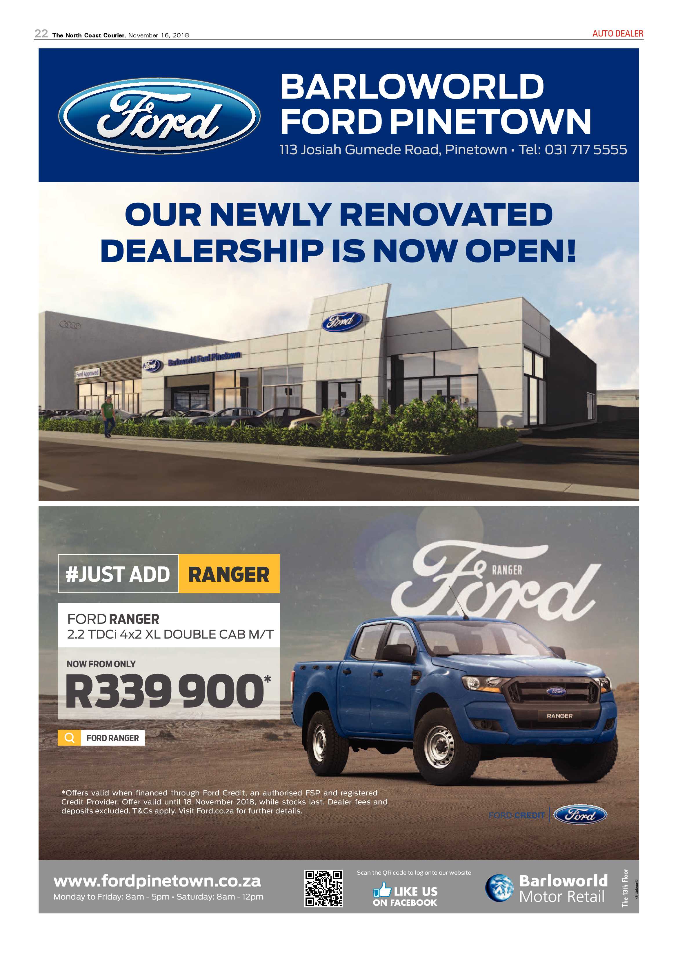 The North Coast Courier – 16 November 2018 page 22