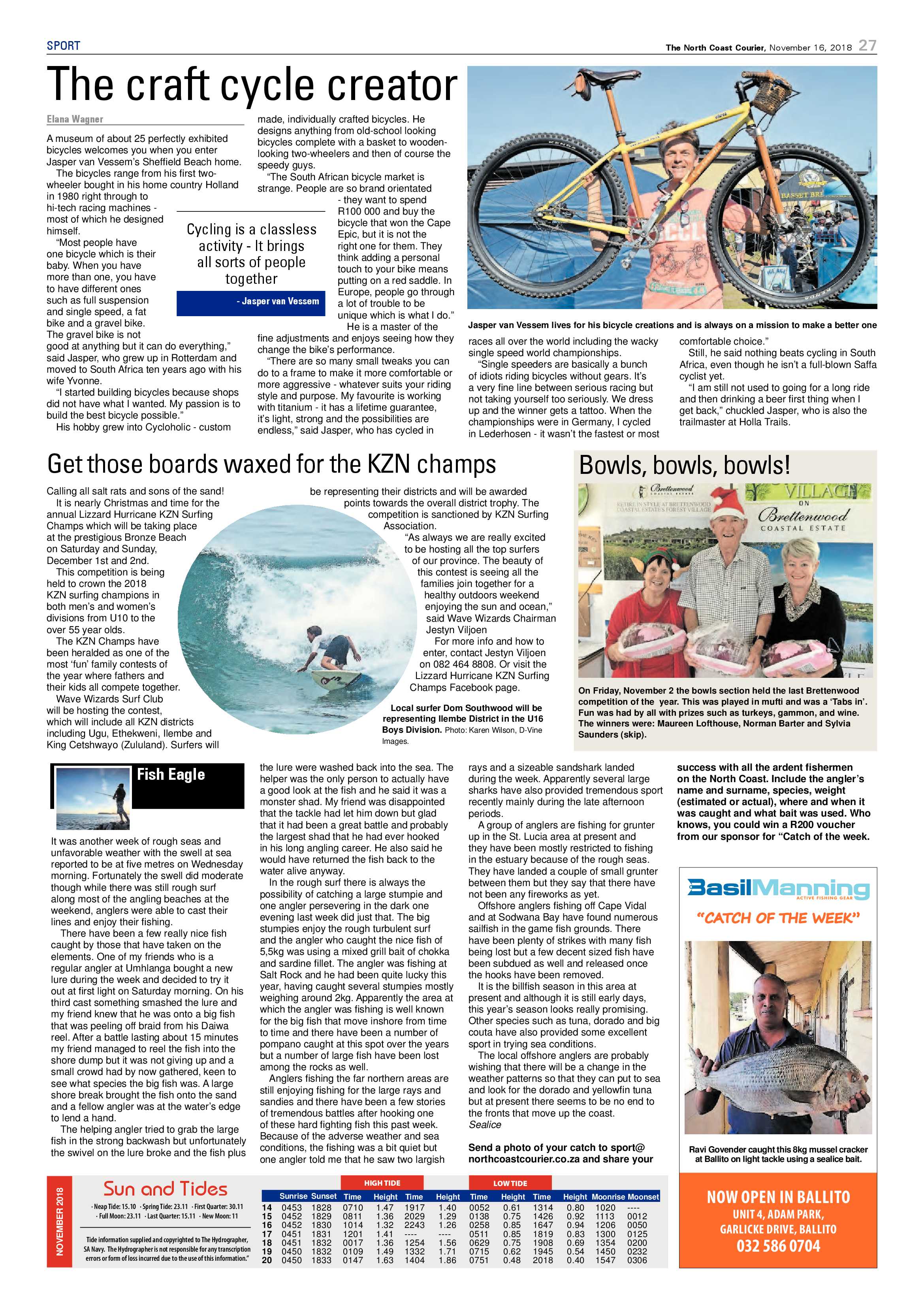The North Coast Courier – 16 November 2018 page 27