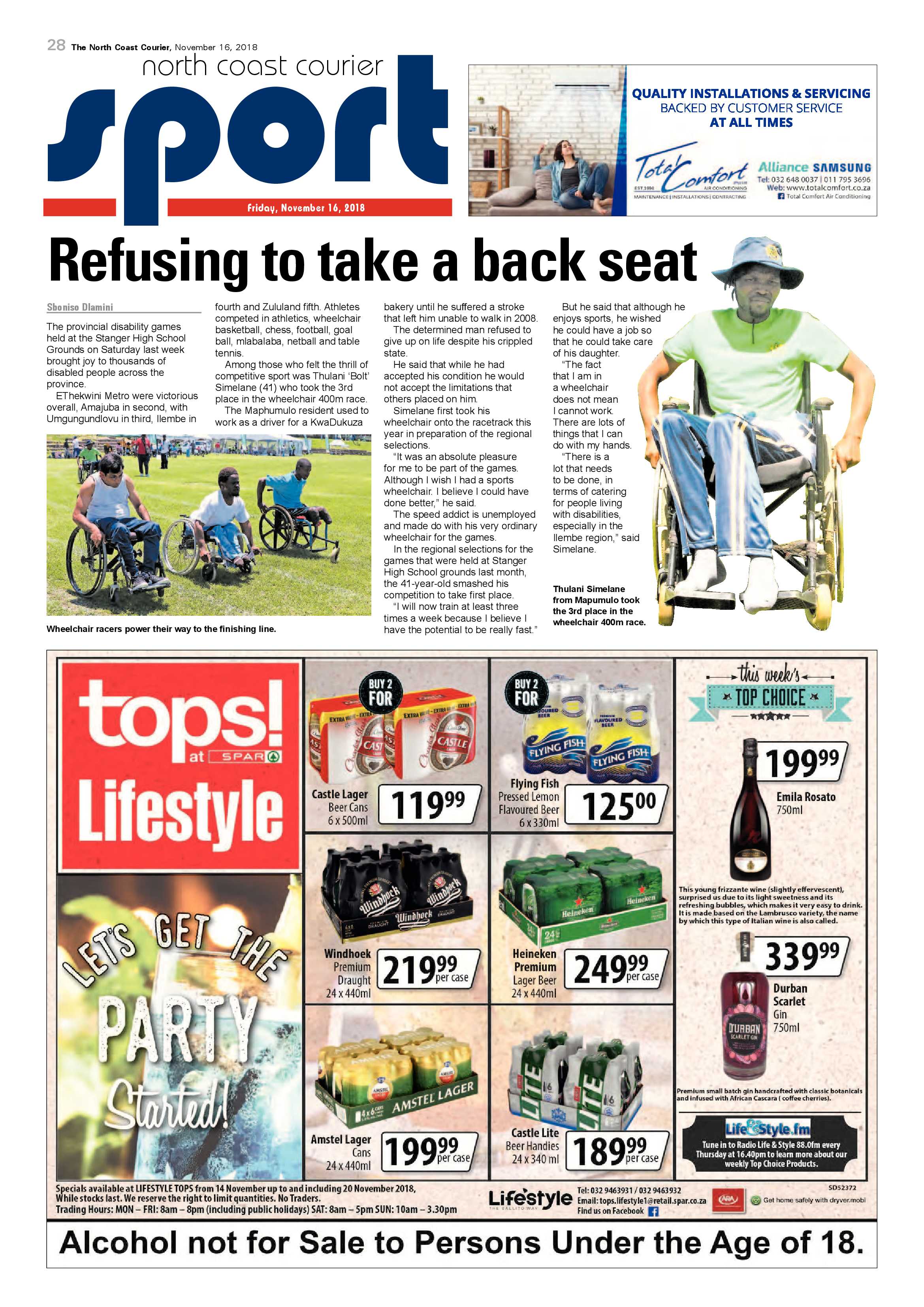 The North Coast Courier – 16 November 2018 page 28