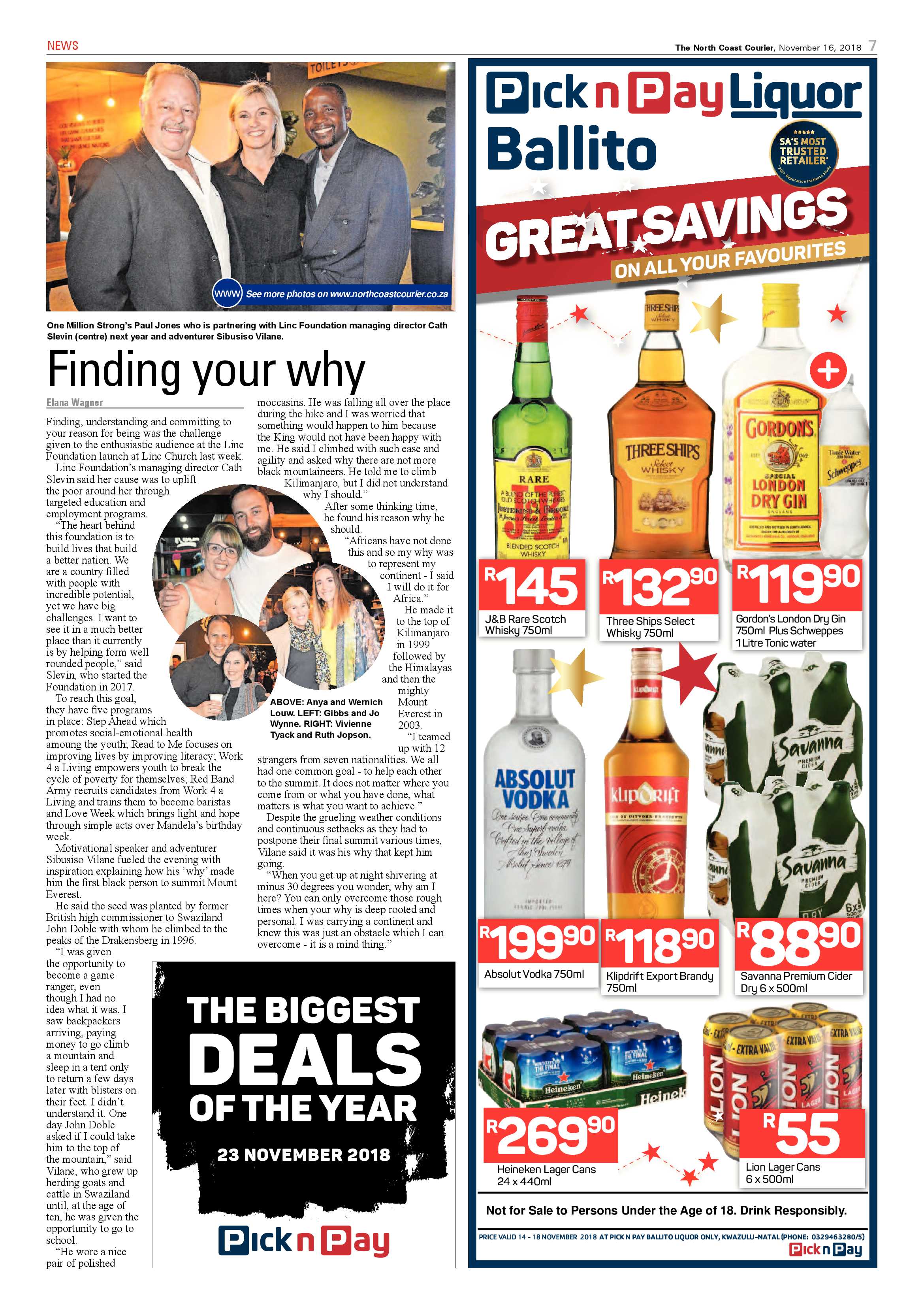 The North Coast Courier – 16 November 2018 page 7