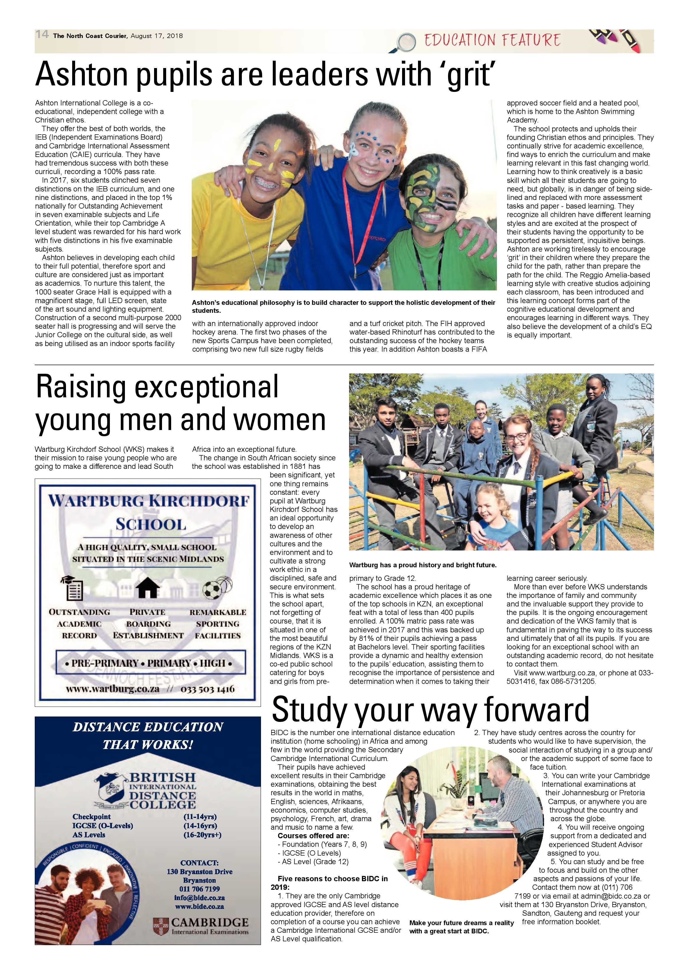 The North Coast Courier – 17 August 2018 page 14