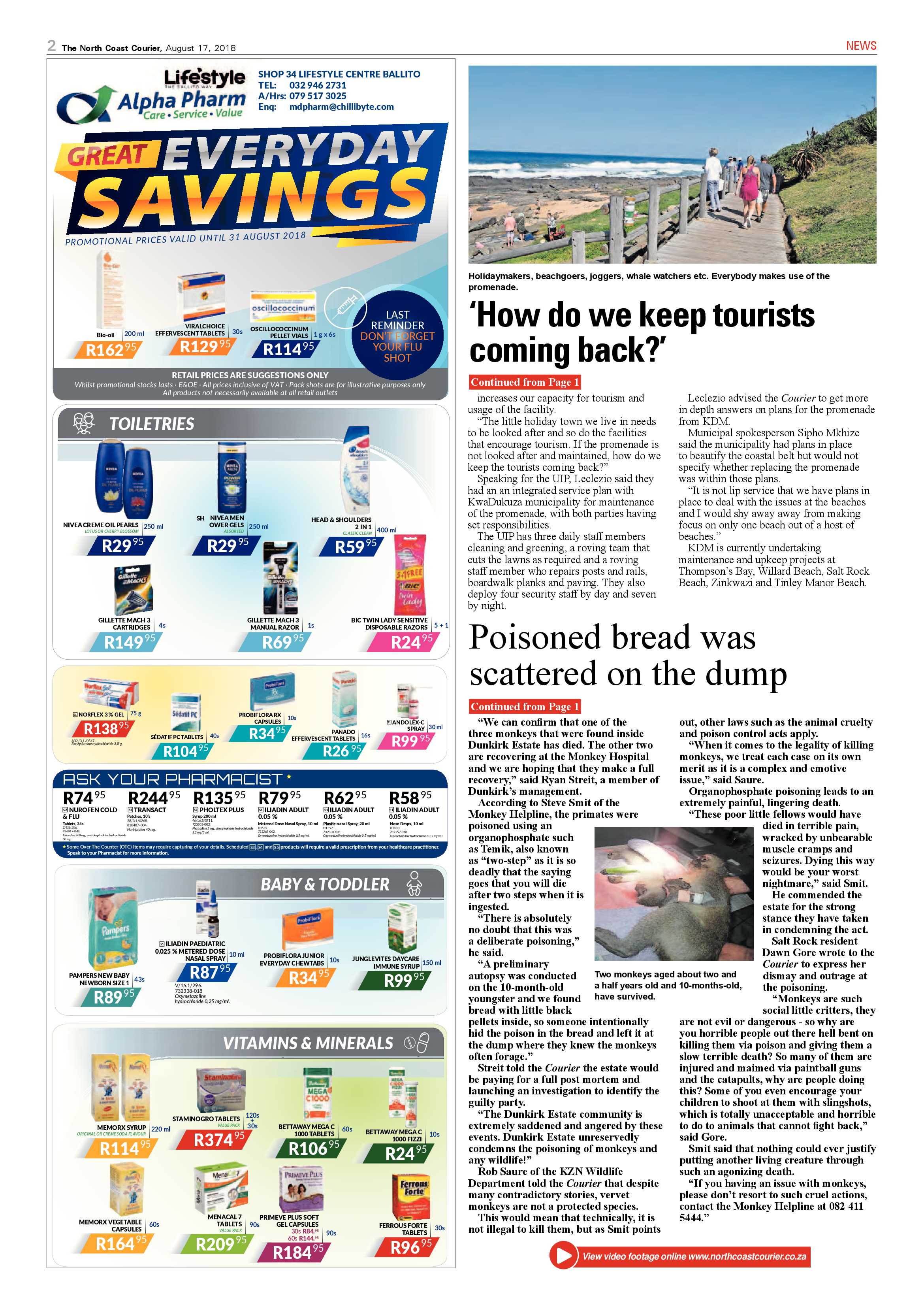 The North Coast Courier – 17 August 2018 page 2