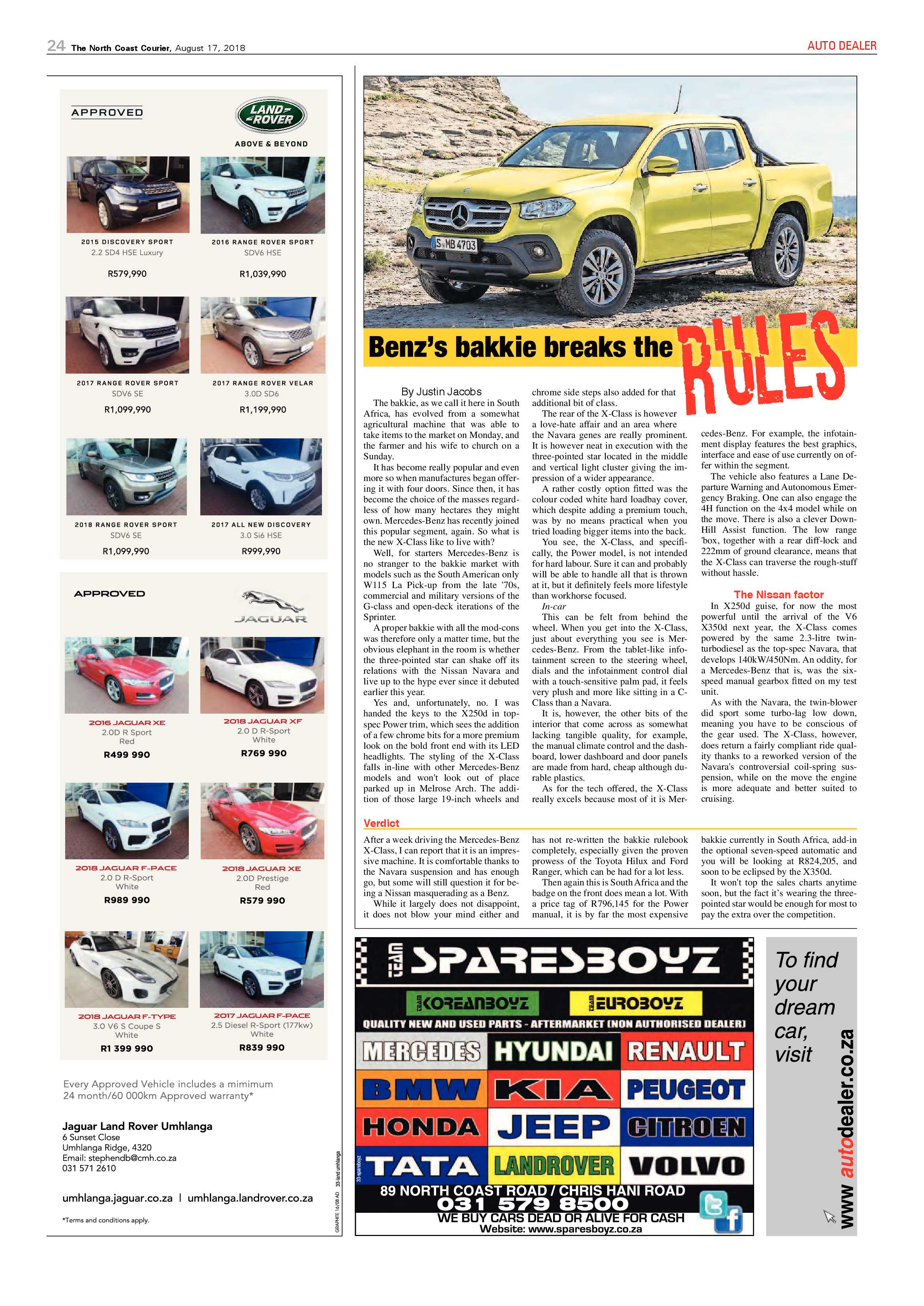 The North Coast Courier – 17 August 2018 page 24