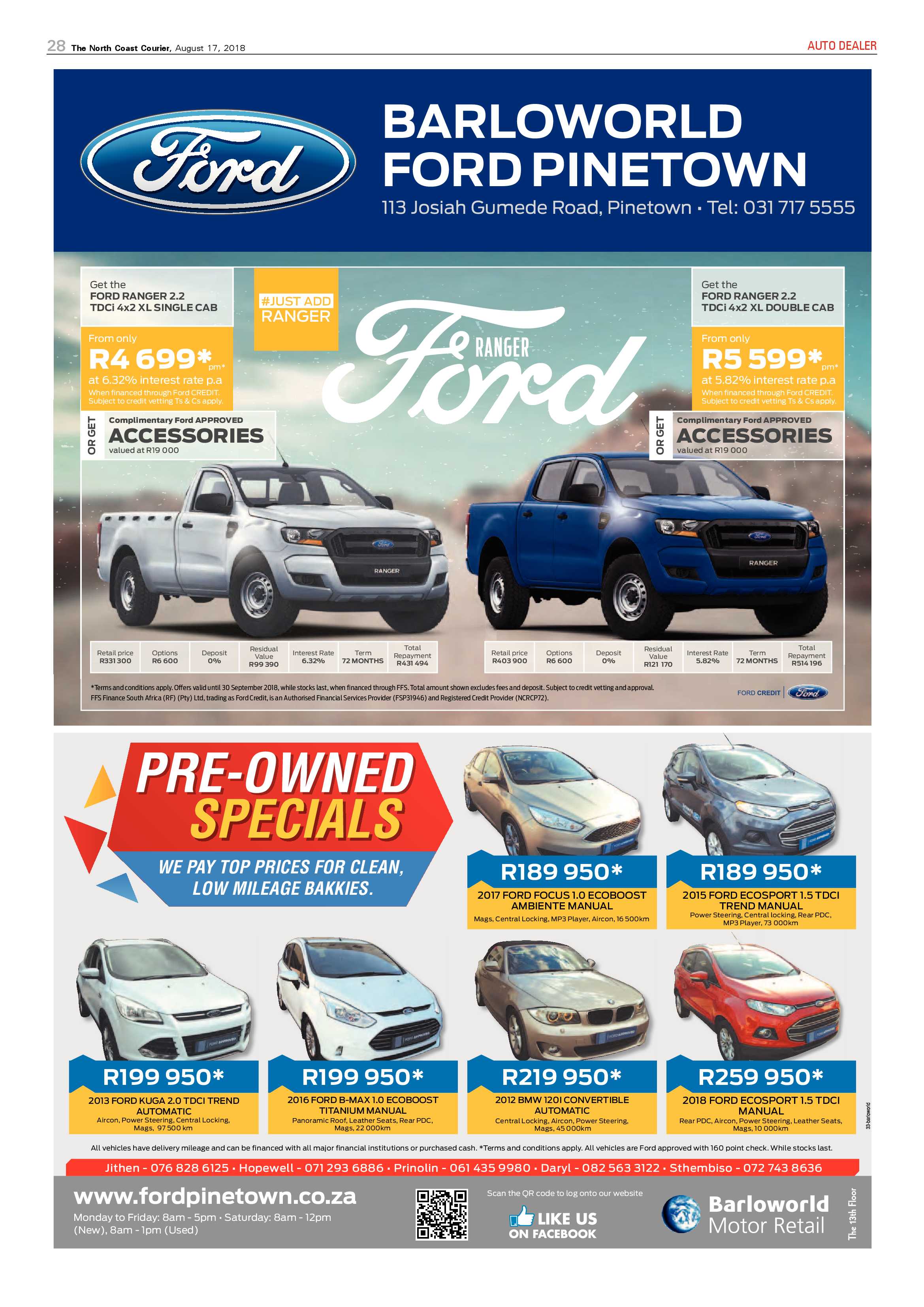 The North Coast Courier – 17 August 2018 page 28