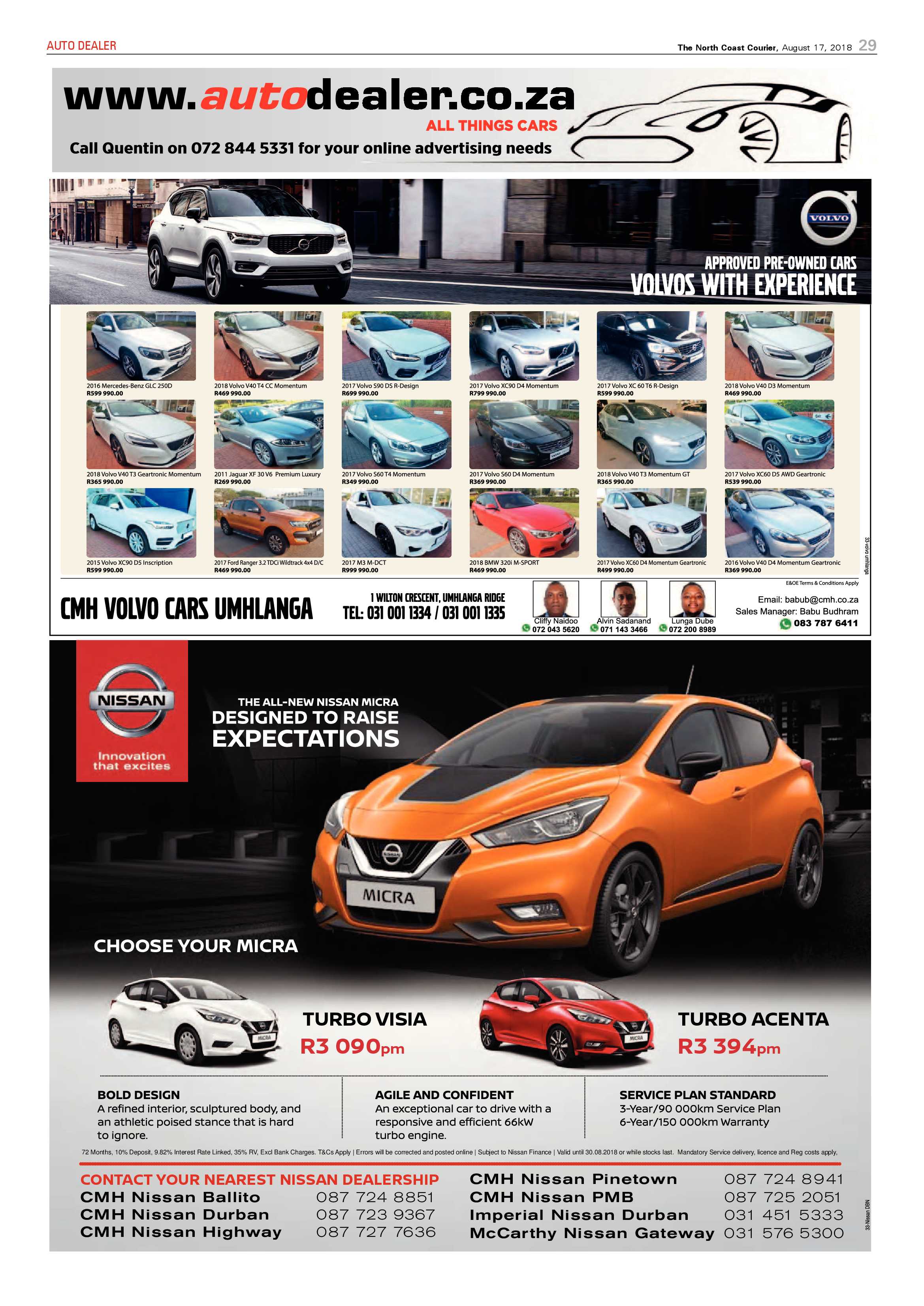 The North Coast Courier – 17 August 2018 page 29