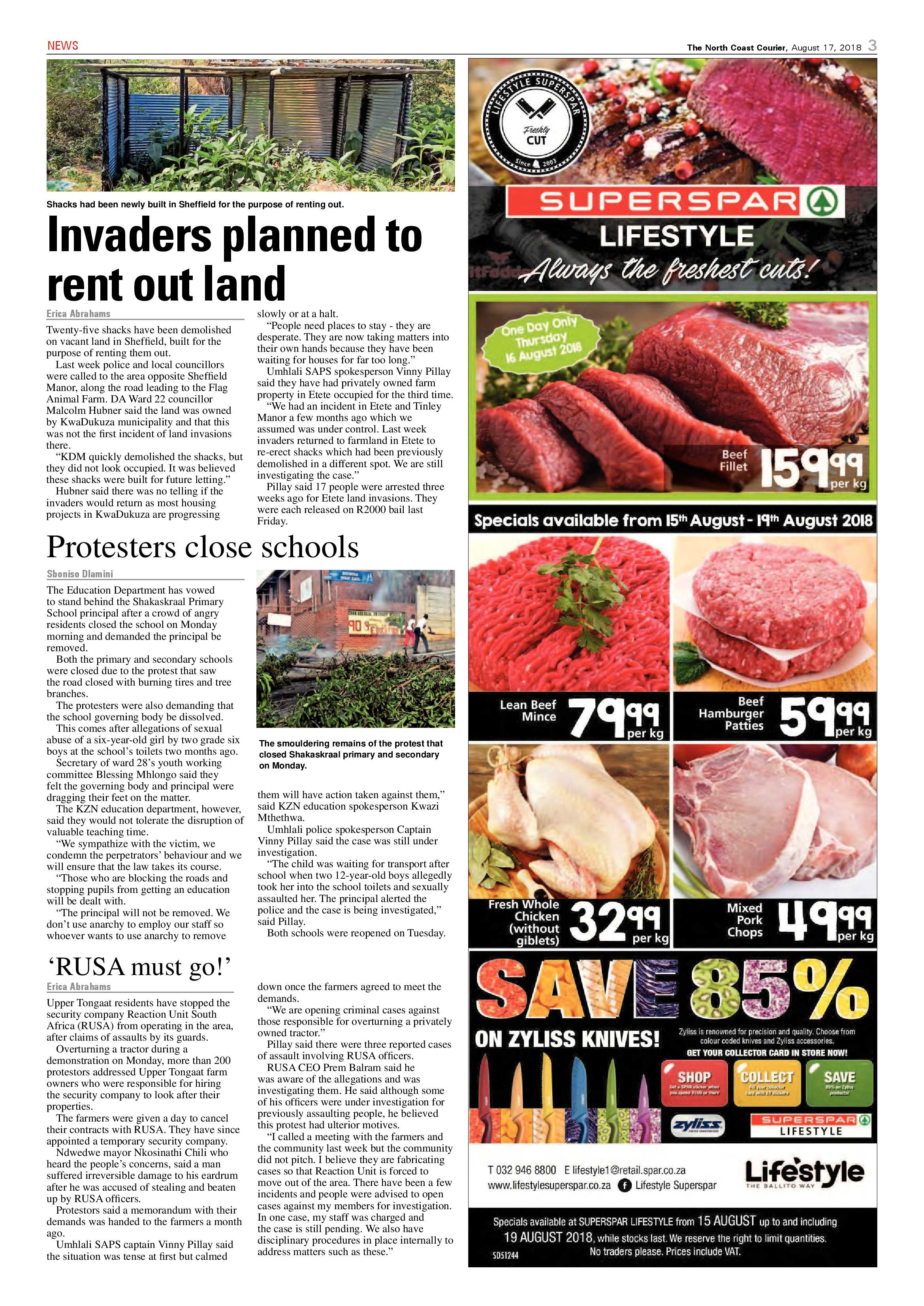 The North Coast Courier – 17 August 2018 page 3