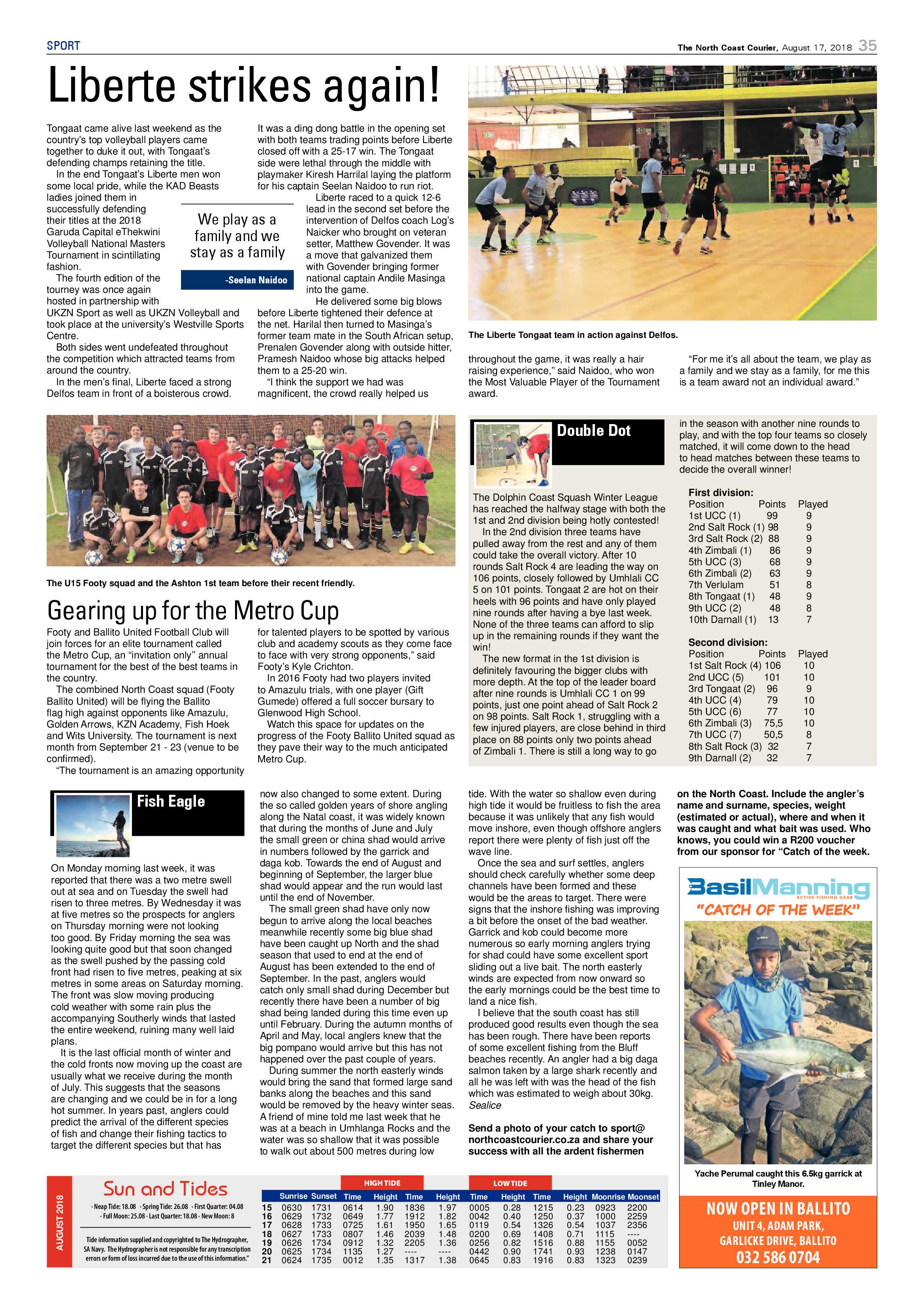 The North Coast Courier – 17 August 2018 page 35