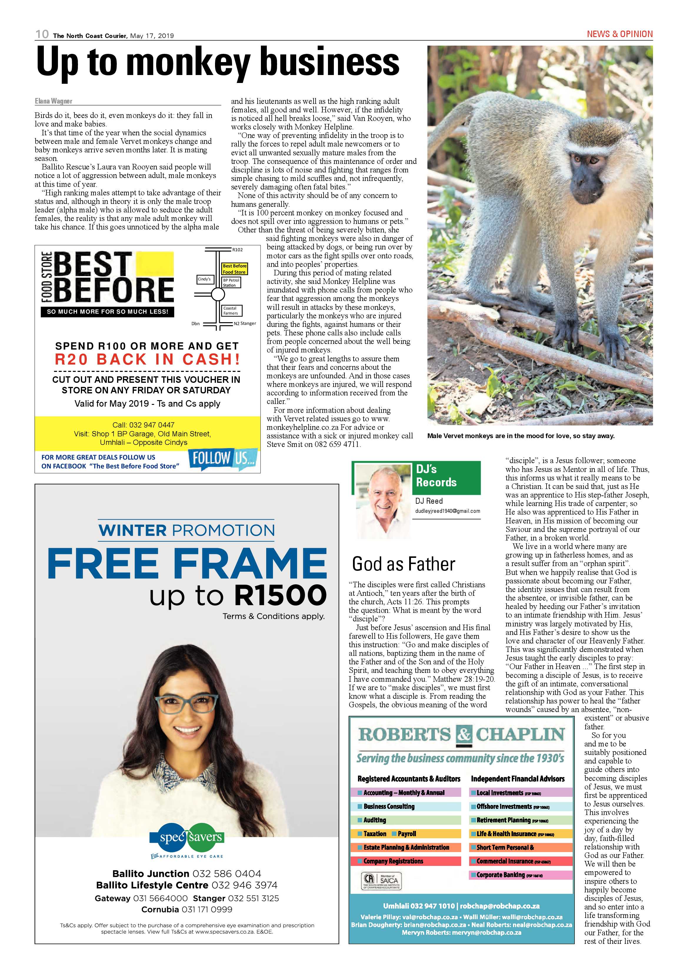 The North Coast Courier- 17 May 2019 page 10