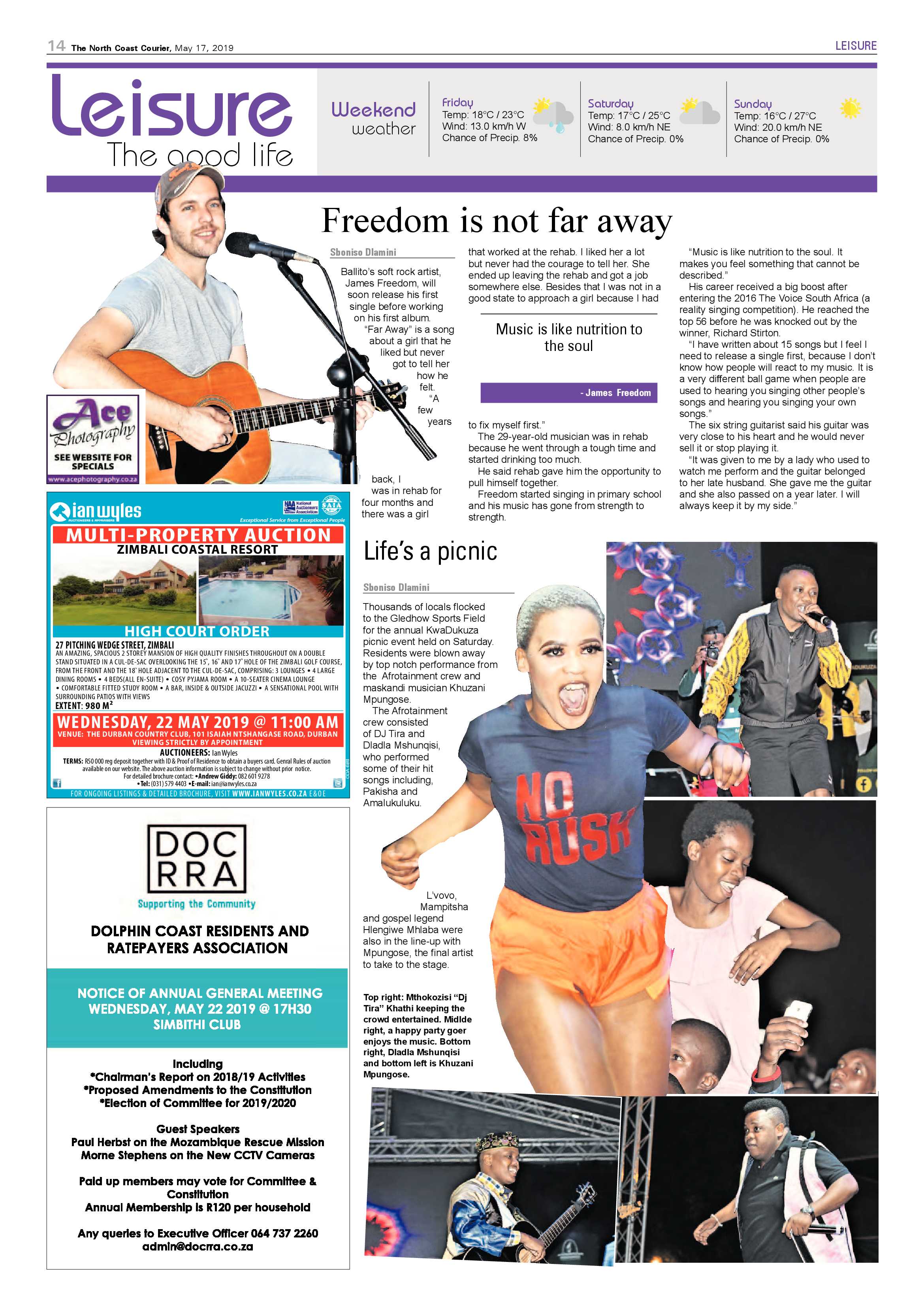 The North Coast Courier- 17 May 2019 page 14
