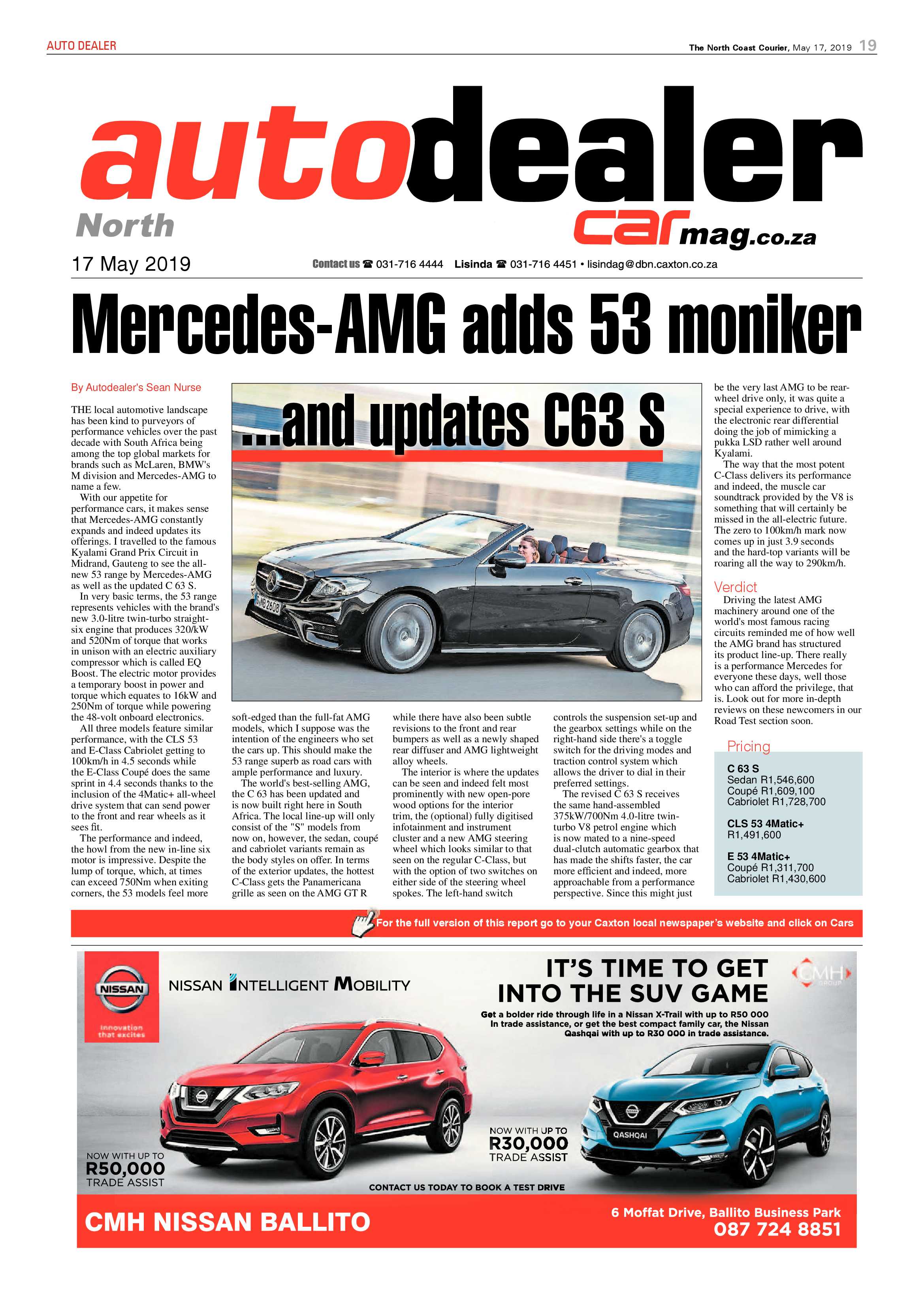 The North Coast Courier- 17 May 2019 page 19