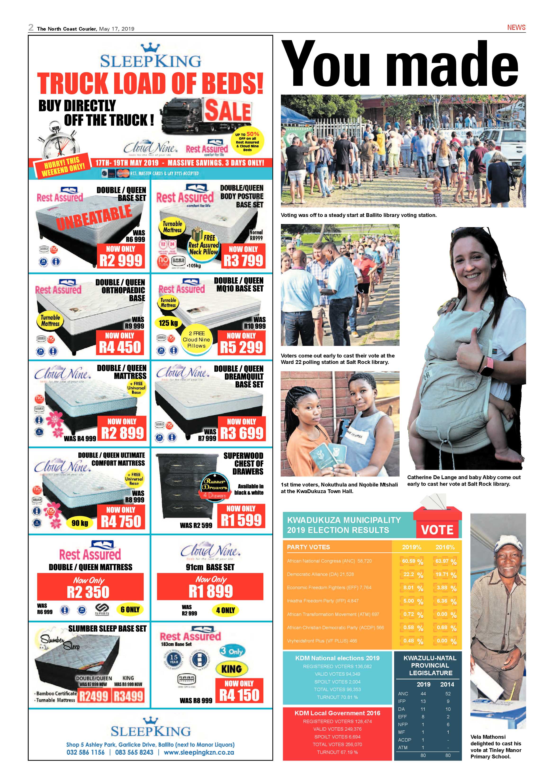 The North Coast Courier- 17 May 2019 page 2