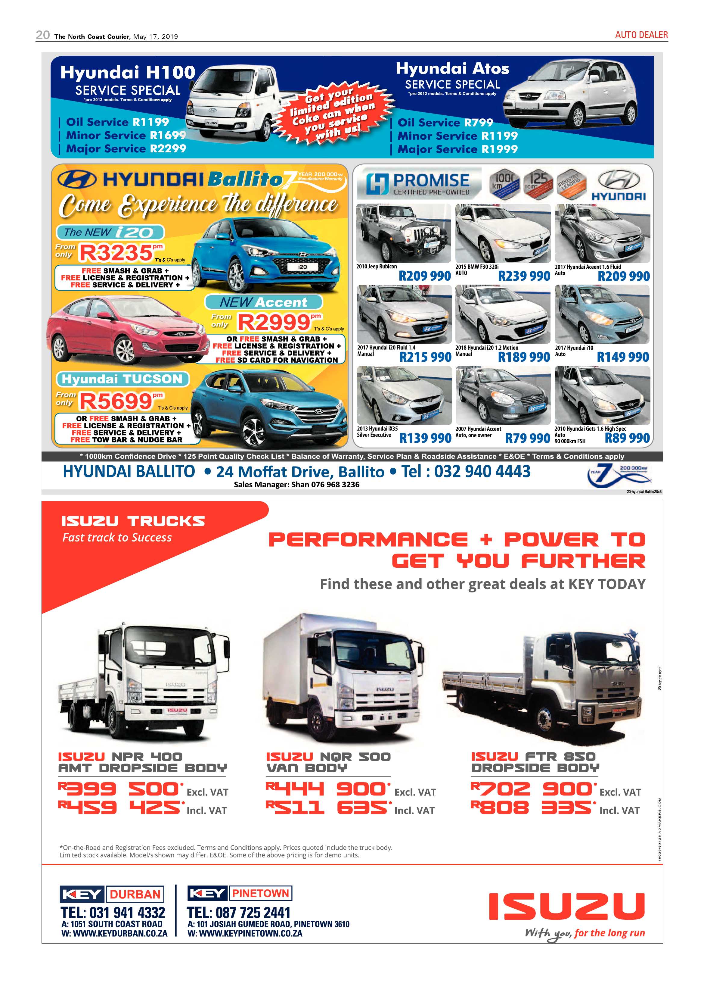 The North Coast Courier- 17 May 2019 page 20
