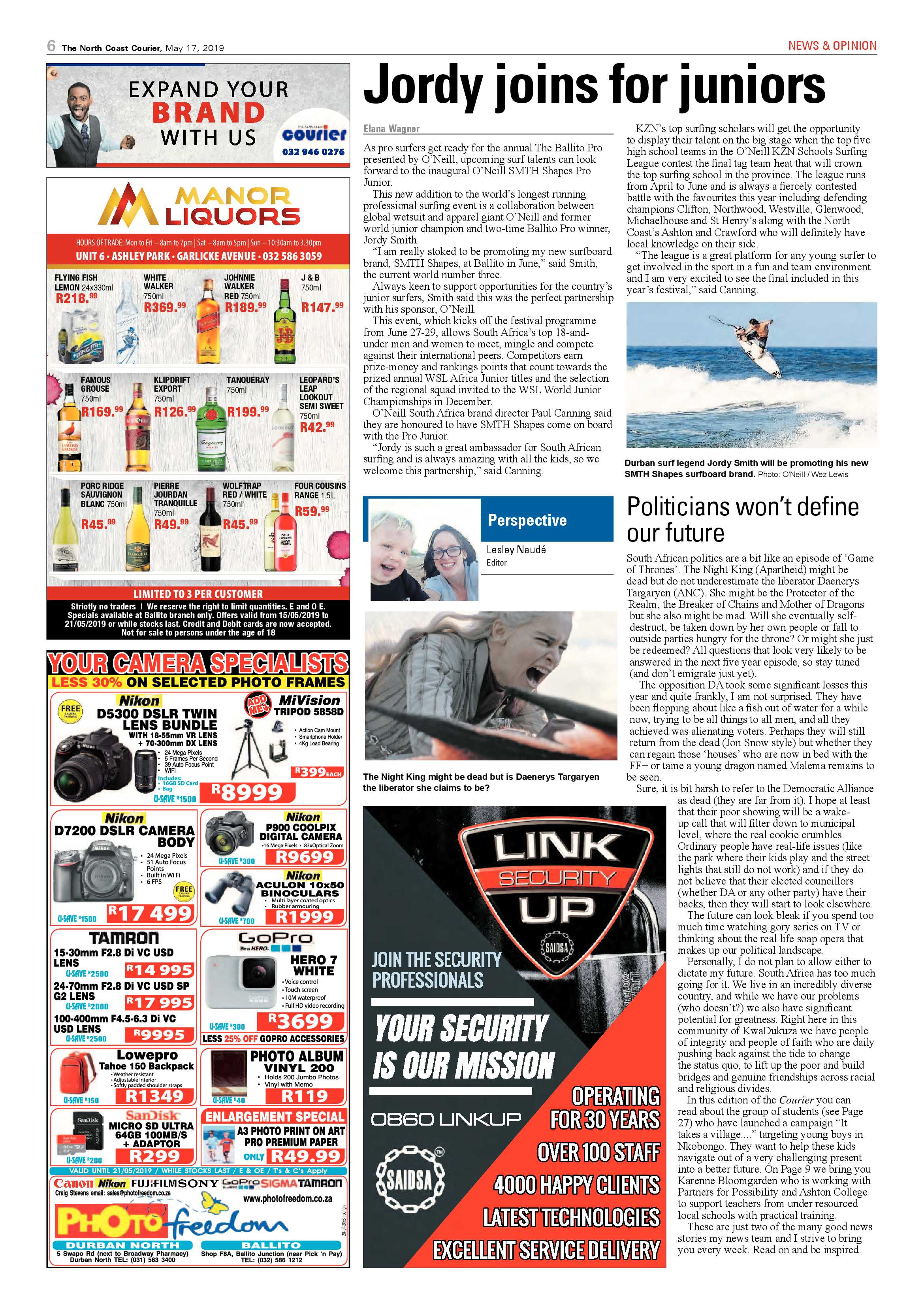 The North Coast Courier- 17 May 2019 page 6
