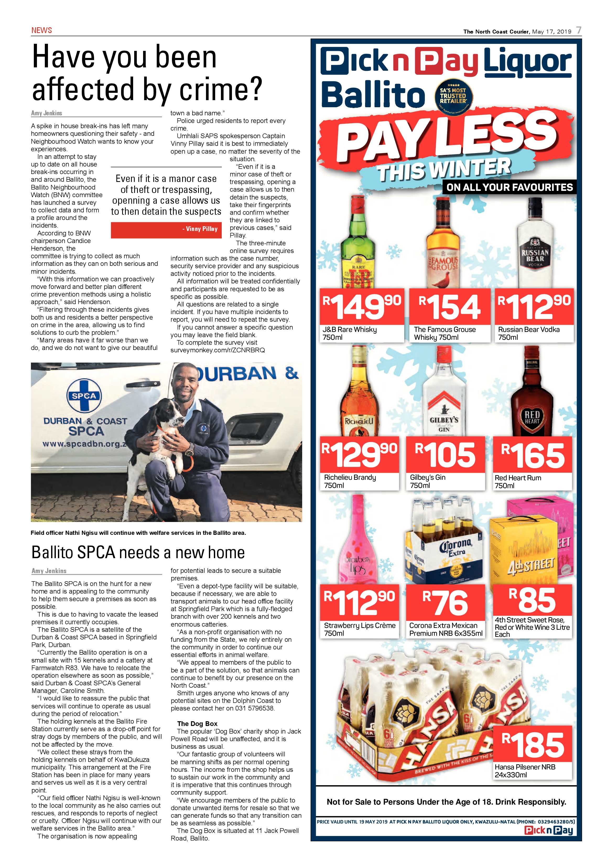The North Coast Courier- 17 May 2019 page 7