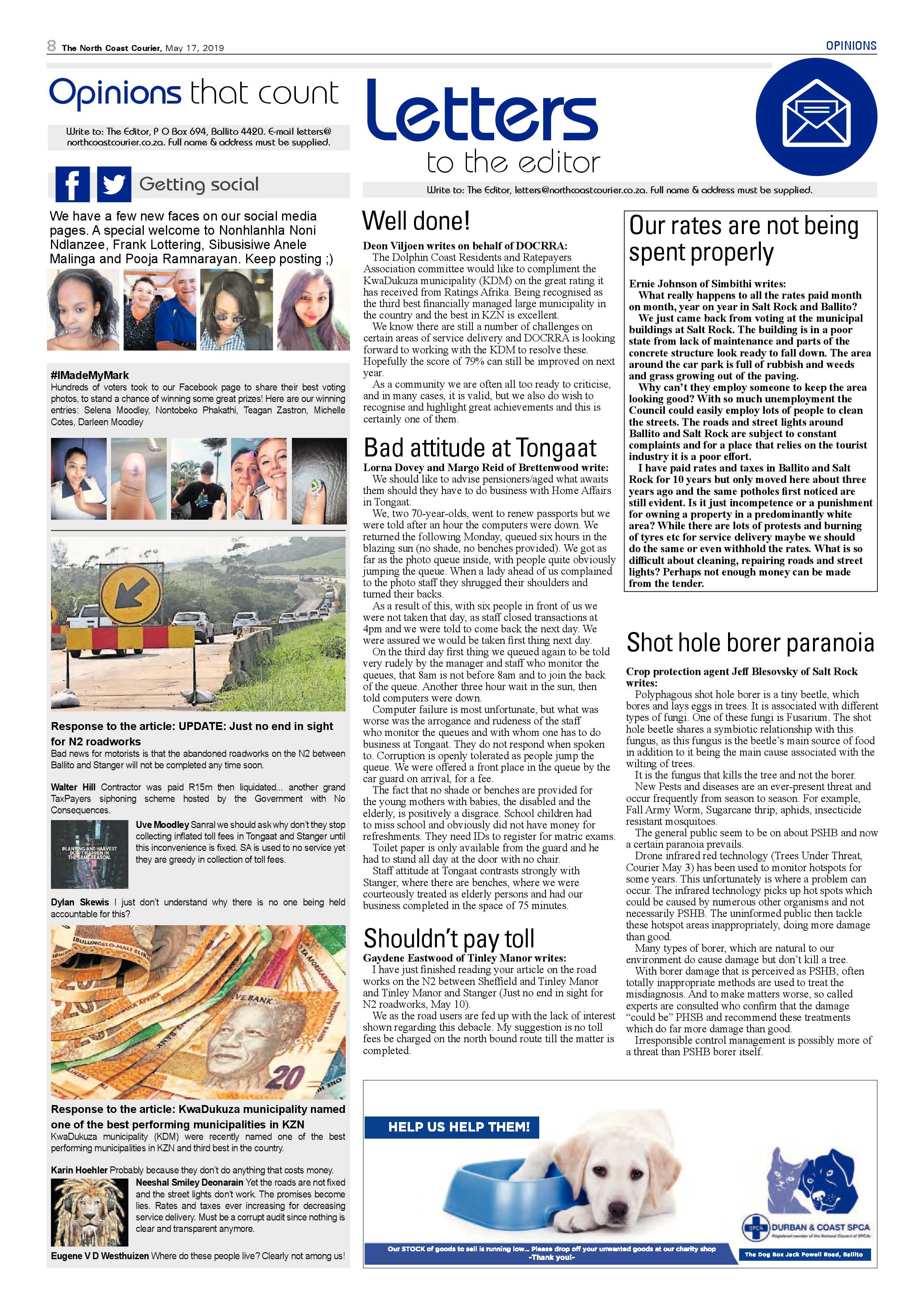 The North Coast Courier- 17 May 2019 page 8