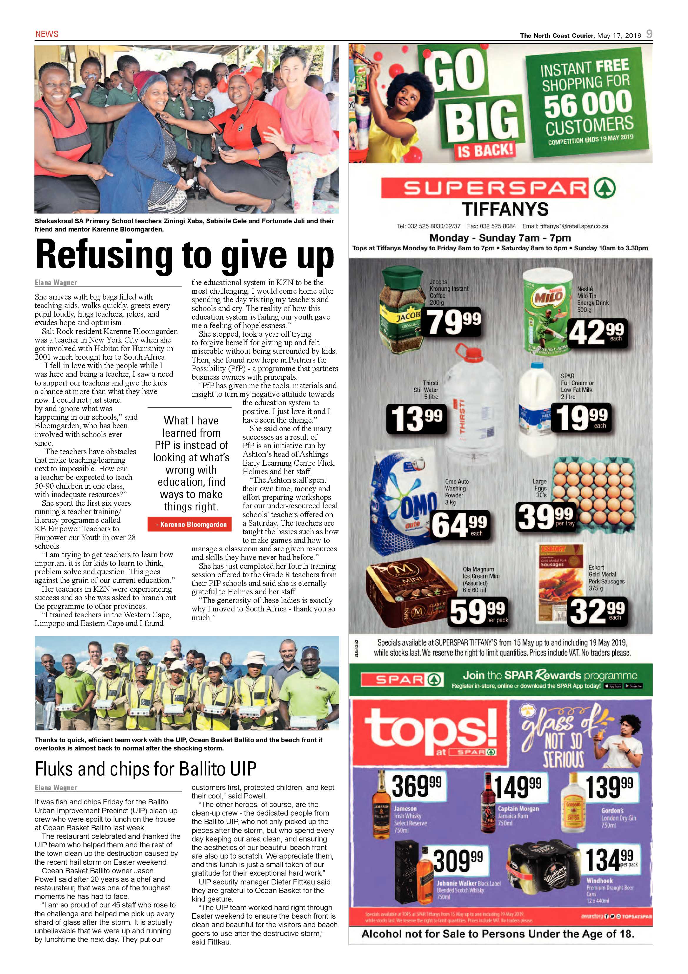 The North Coast Courier- 17 May 2019 page 9